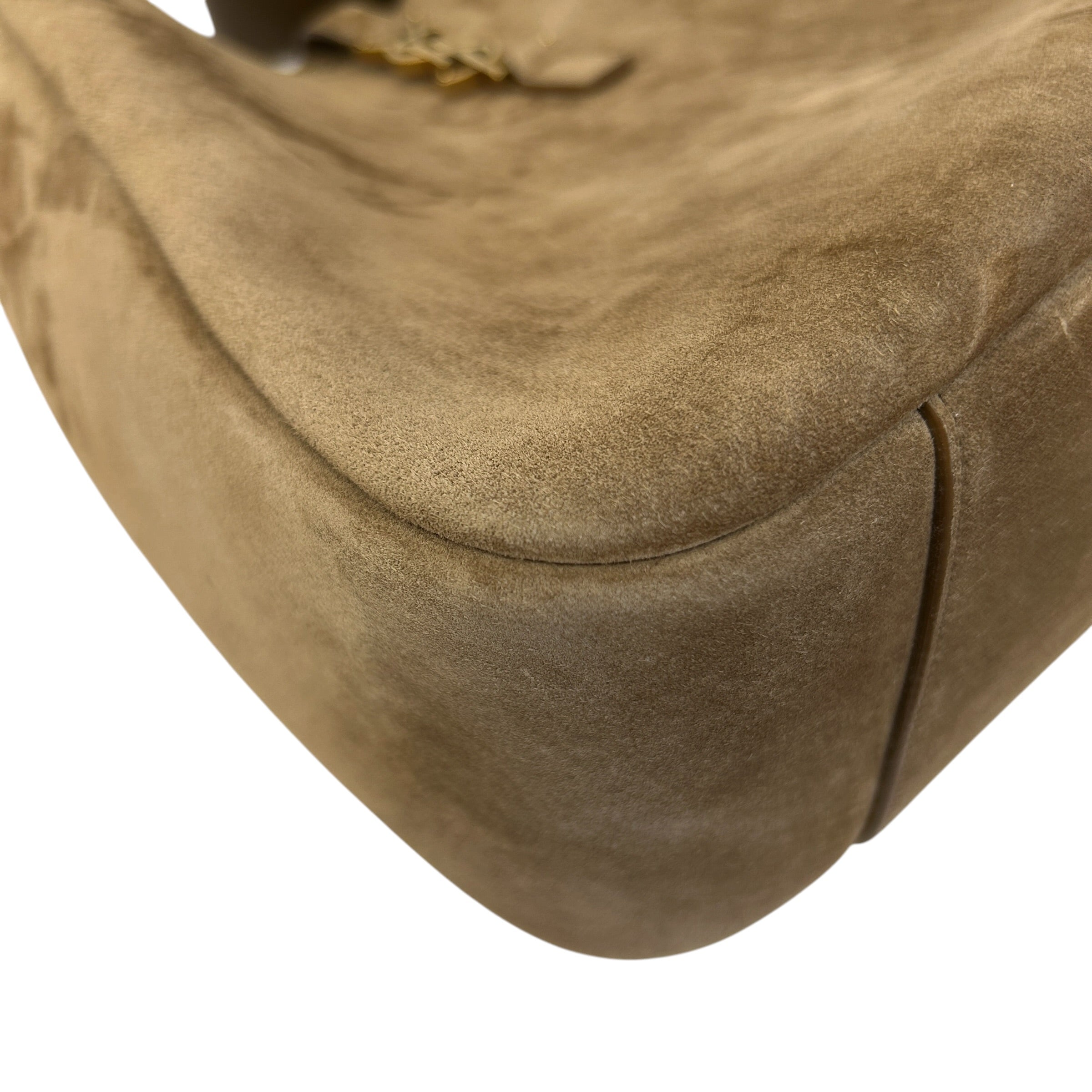Barley Suede Le 5 A 7 Large Hobo Bag w/GHW