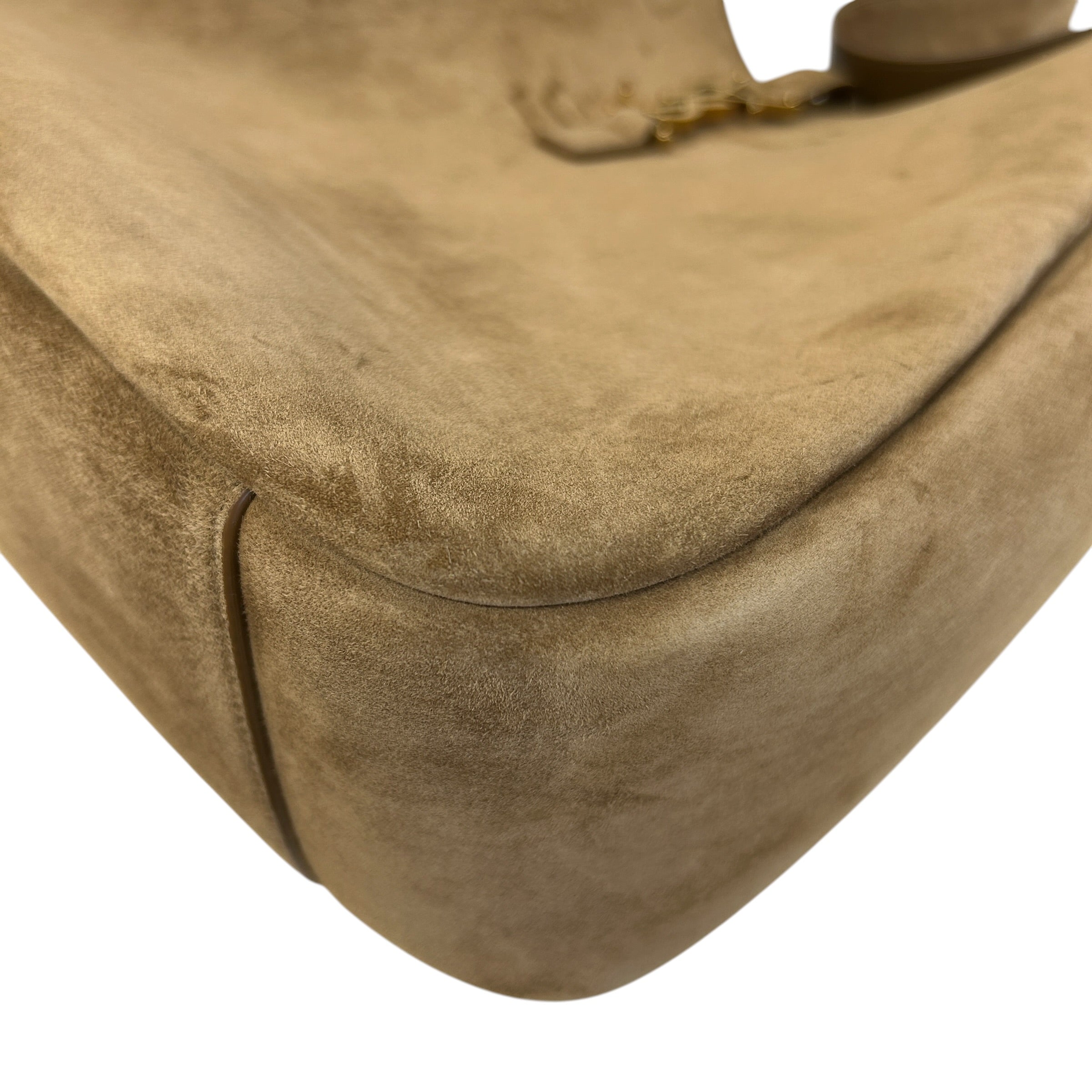 Barley Suede Le 5 A 7 Large Hobo Bag w/GHW