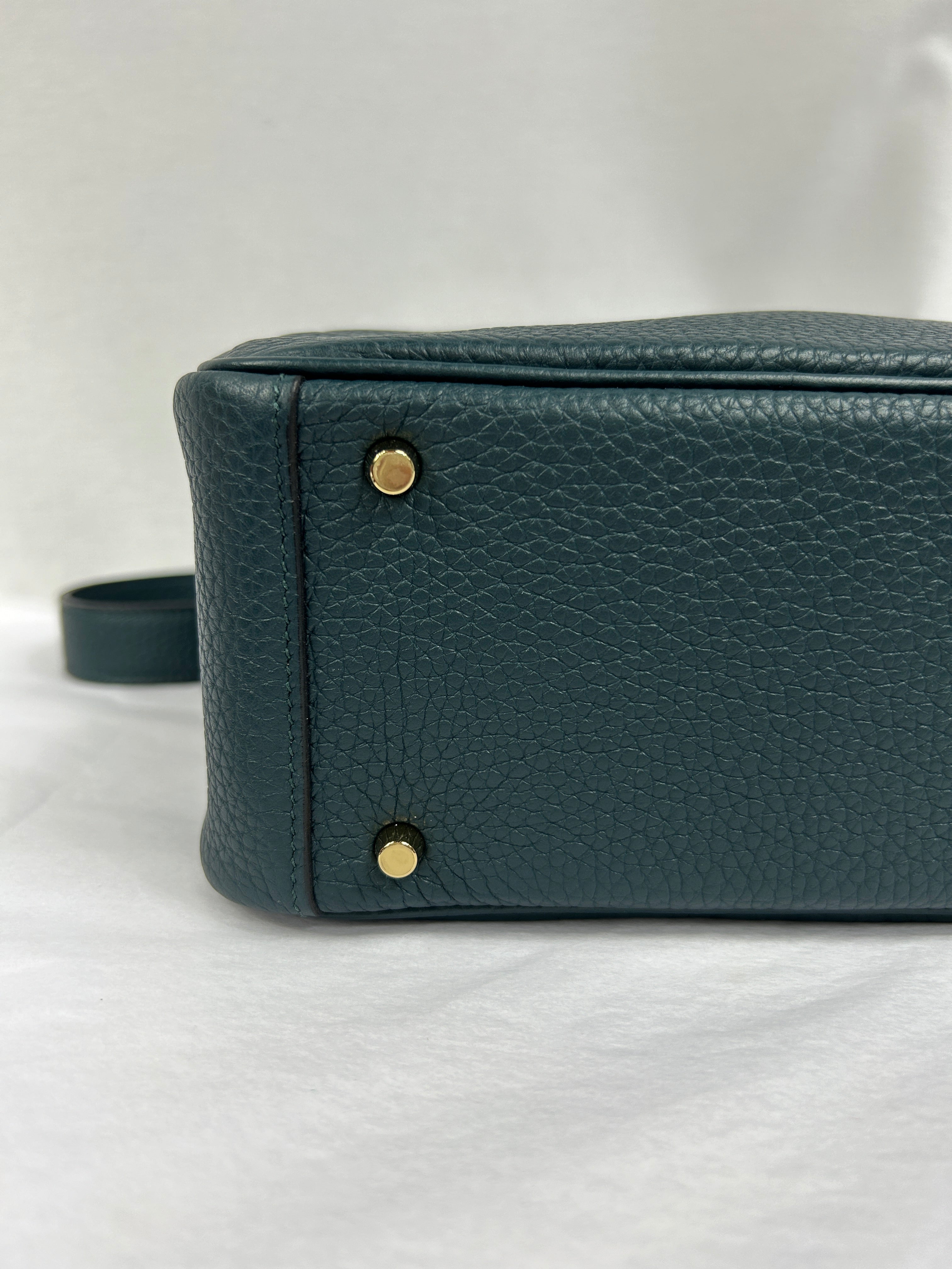 Vert Cypress Clemence leather Mini Lindy w/GHW