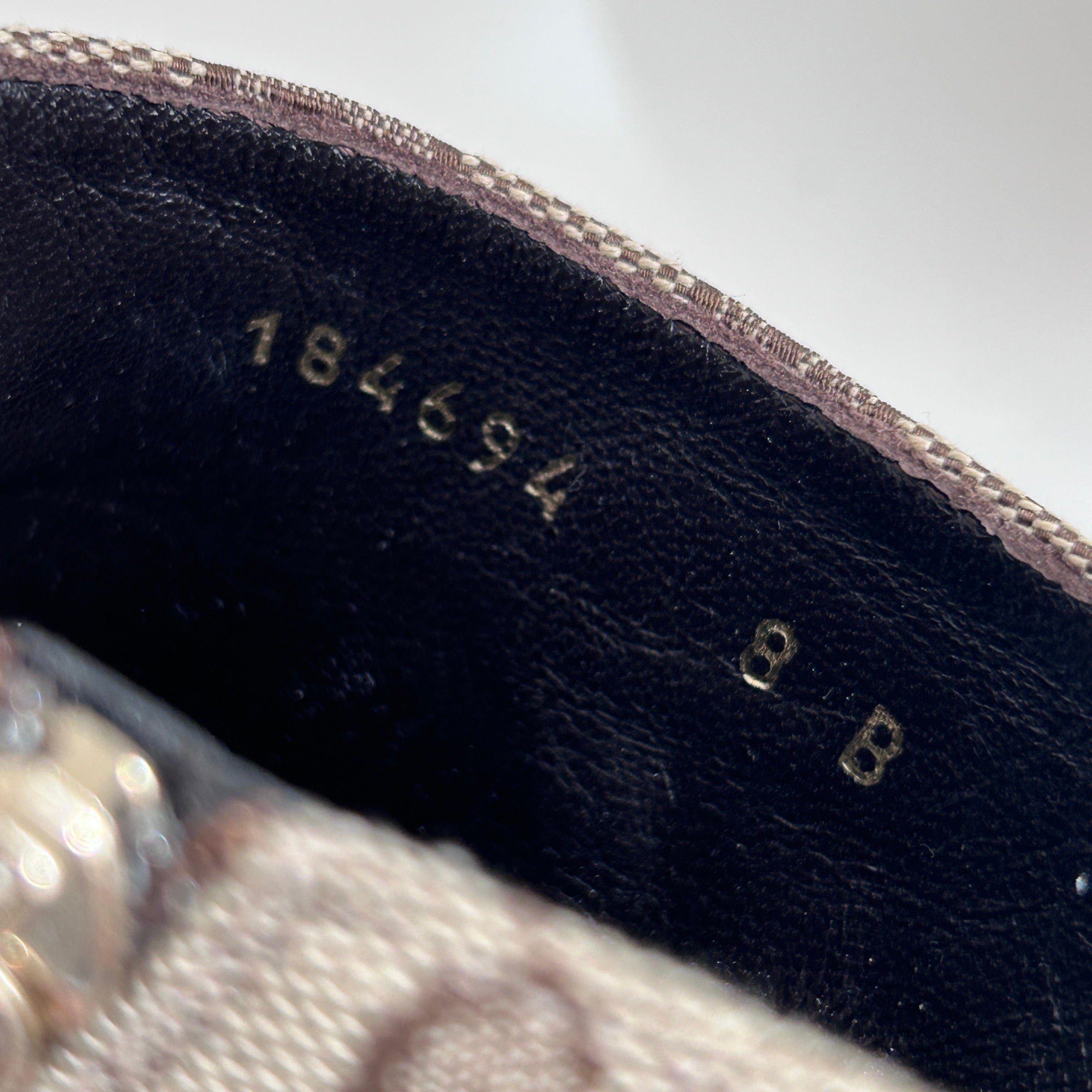 GG Monogram Canvas Stiletto Ankle Boots