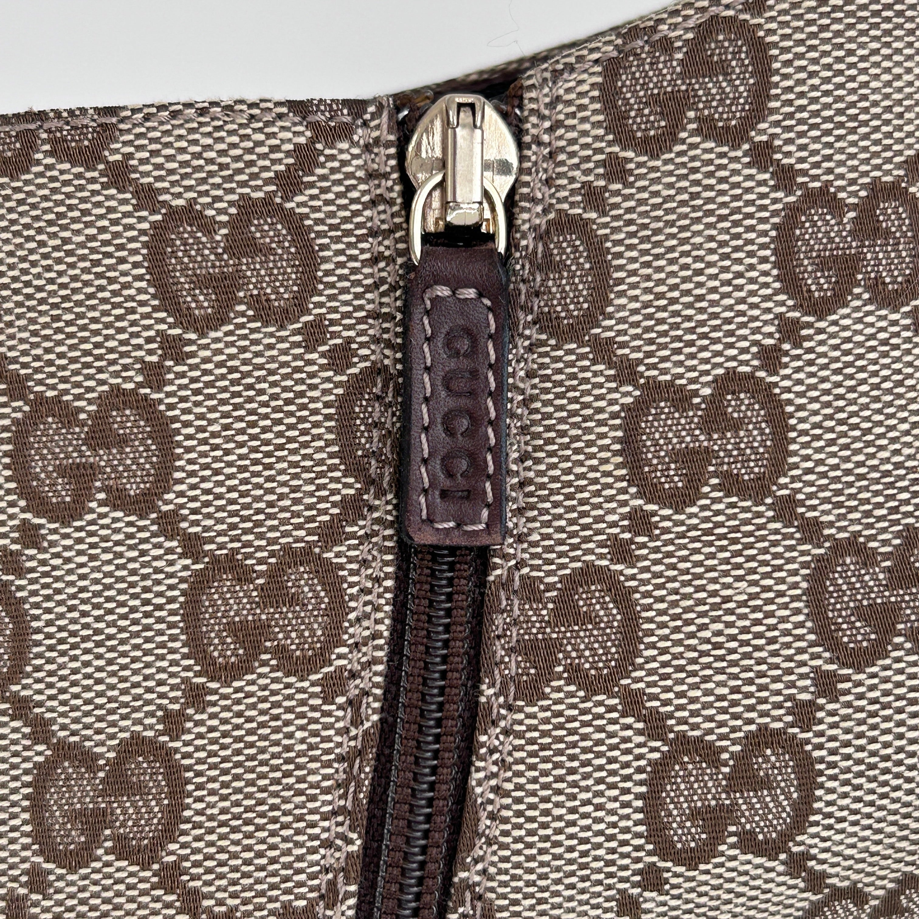 GG Monogram Canvas Stiletto Ankle Boots