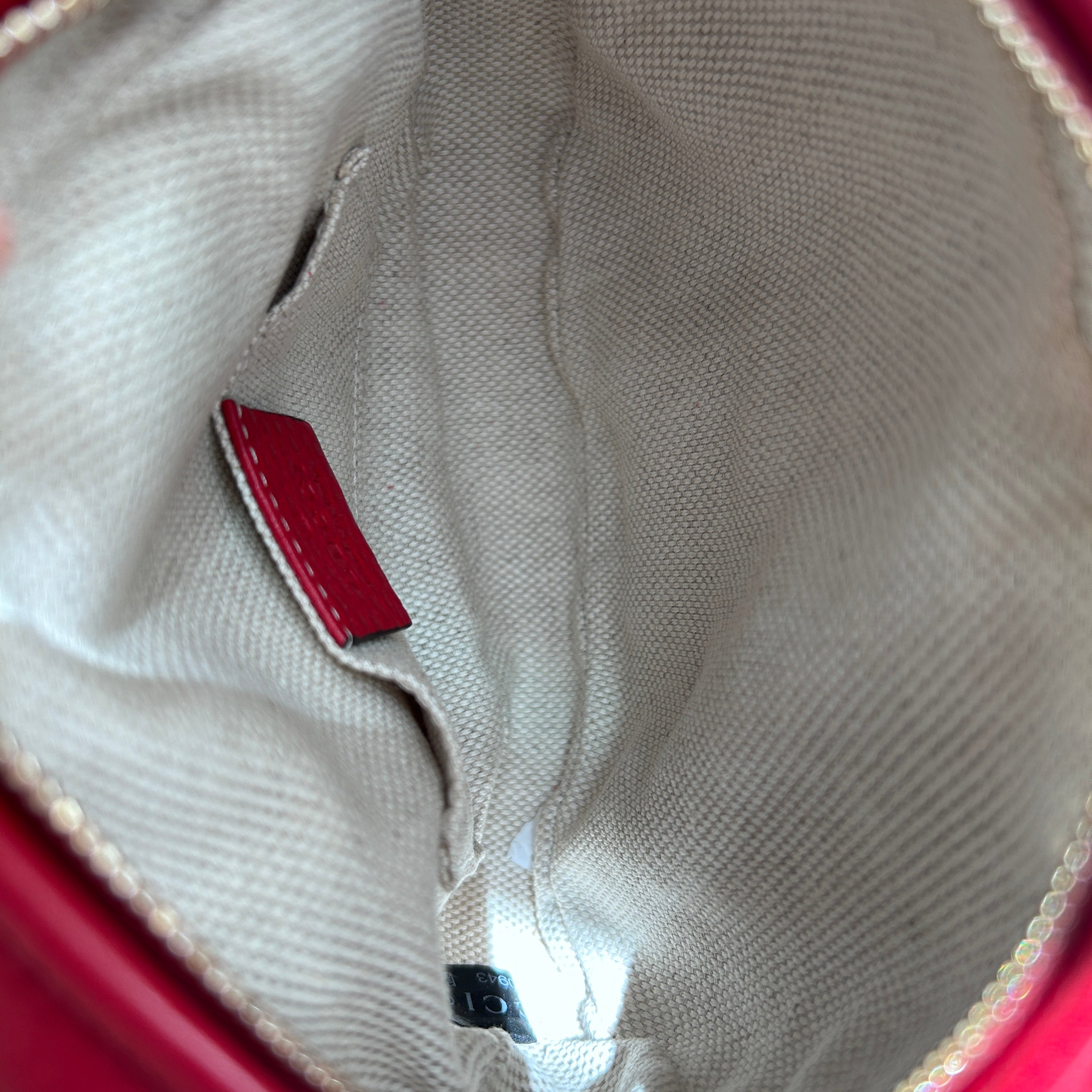 Red Mini Soho Chain Crossbody Bag w/GHW