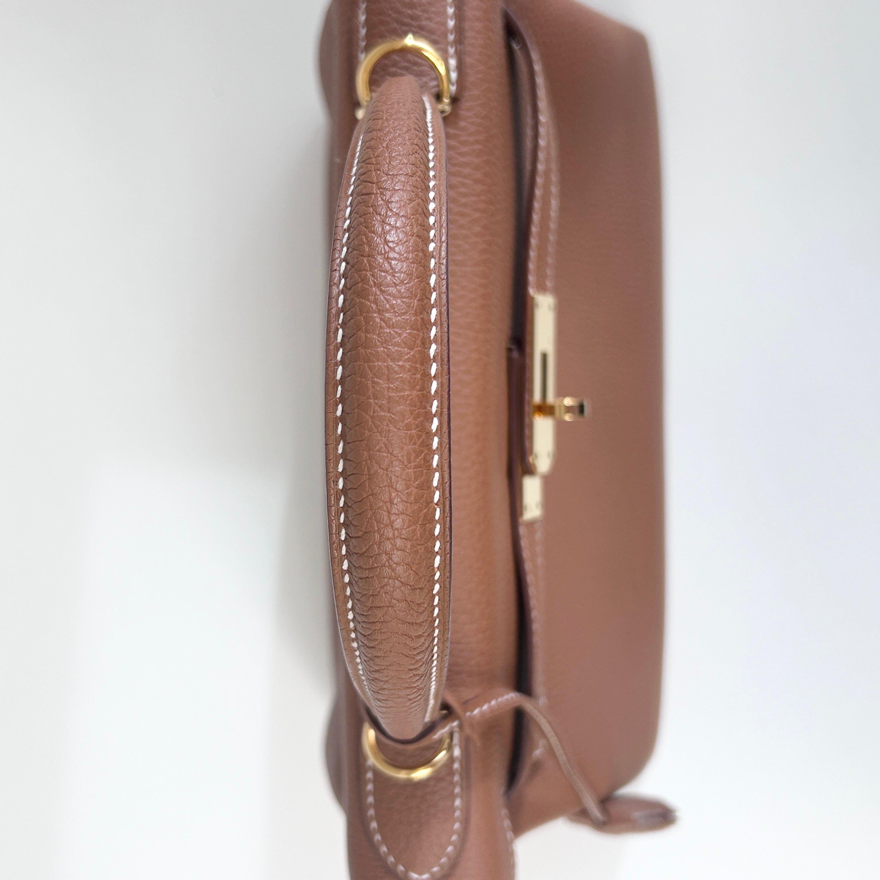 Kelly 28 Retourne Gold Togo Leather w/GHW