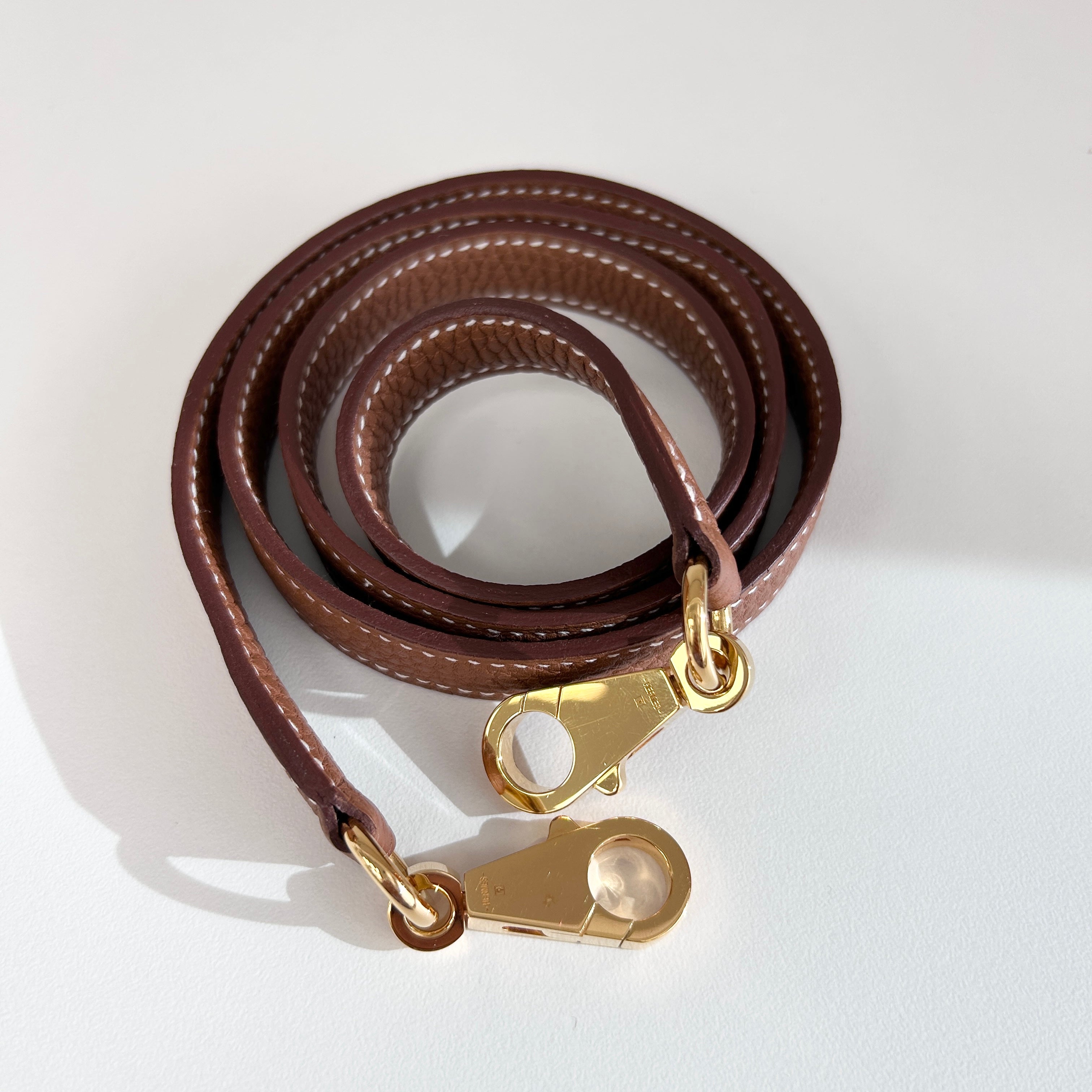 Kelly 28 Retourne Gold Togo Leather w/GHW