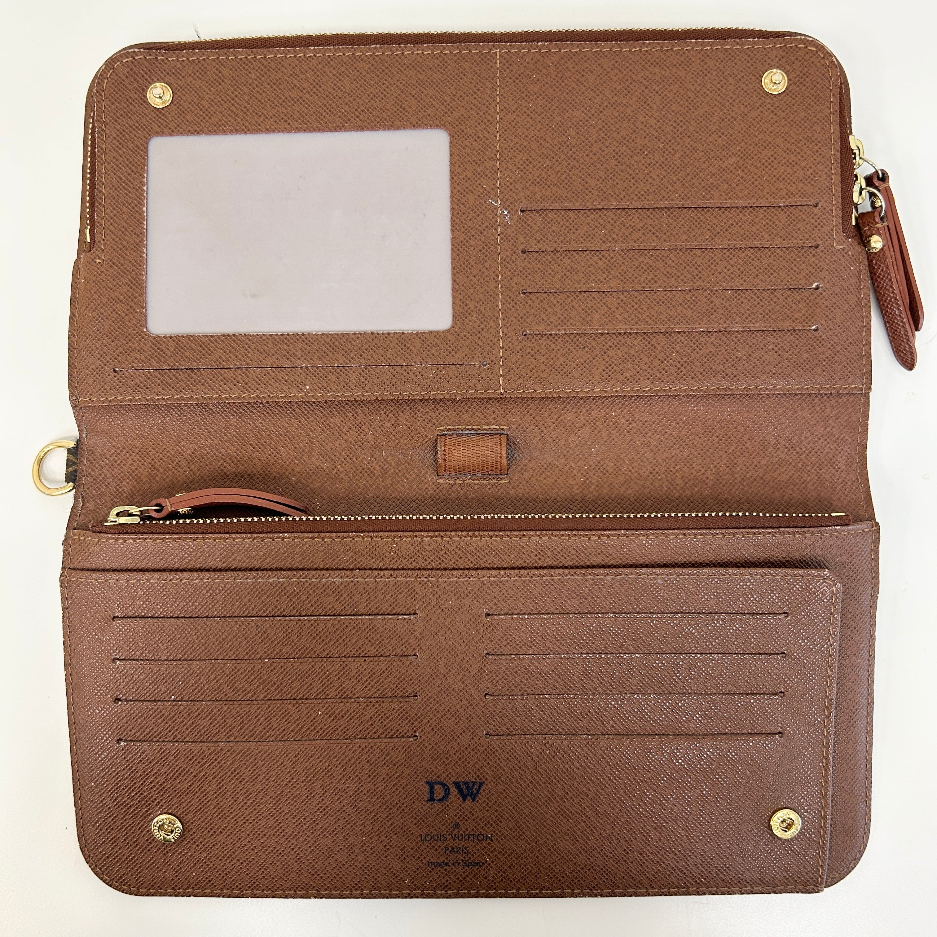 Monogram Canvas Insolite Organizer Wallet w/Stamp DW