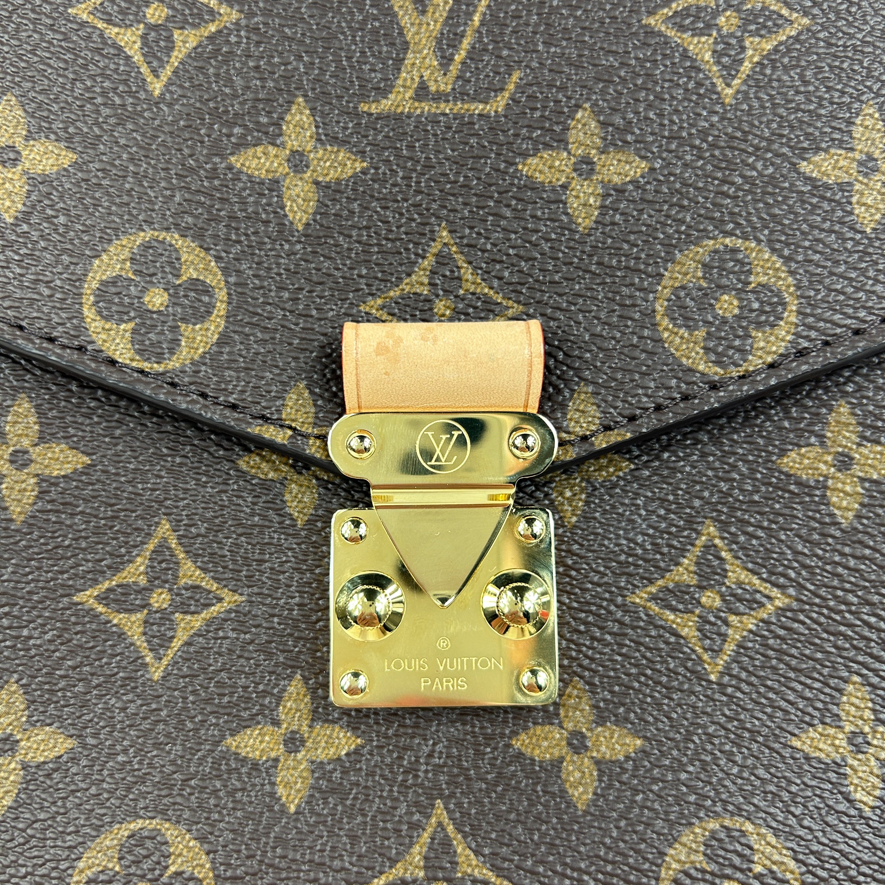 Monogram Coated Canvas Pochette Metis w/GHW