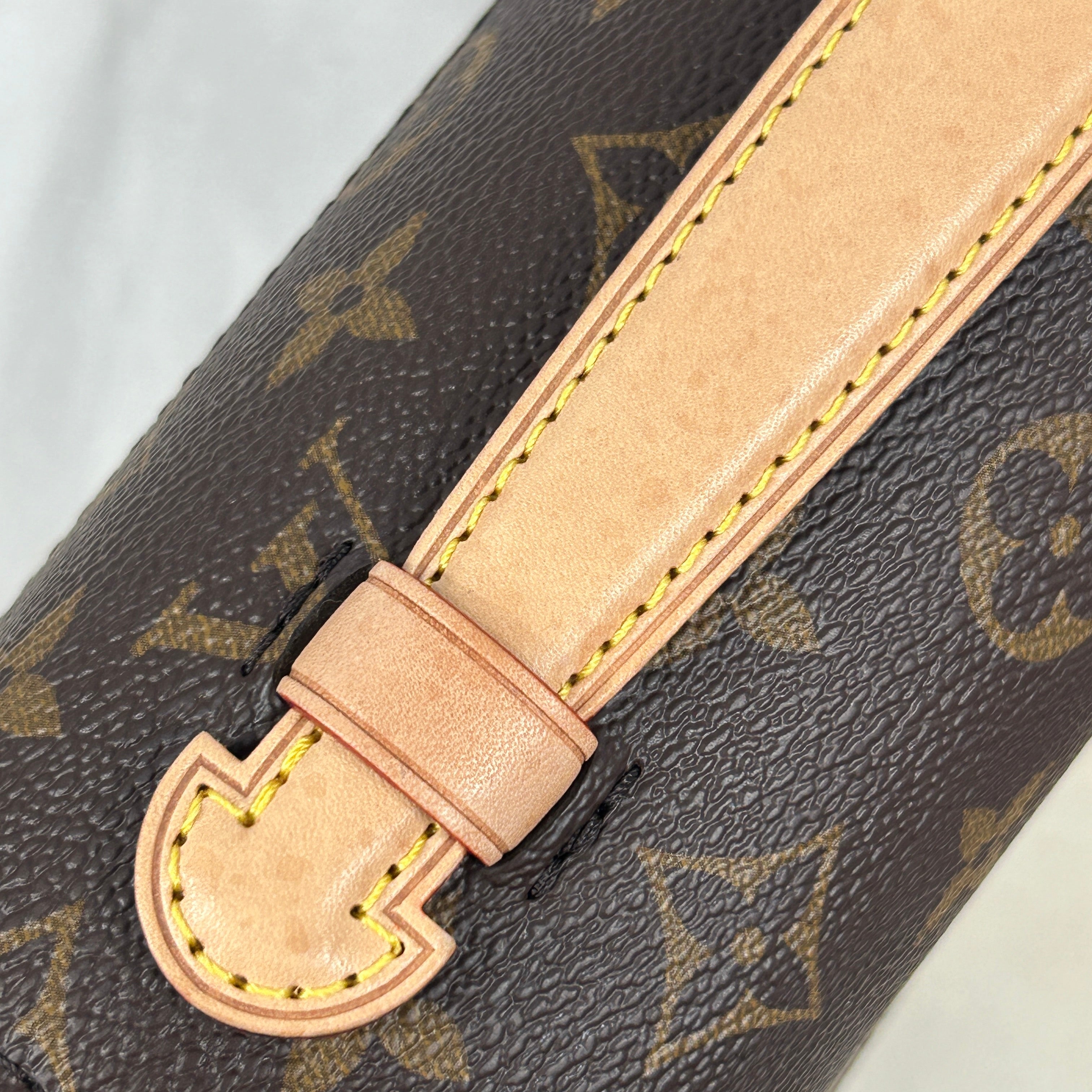 Monogram Coated Canvas Pochette Metis w/GHW