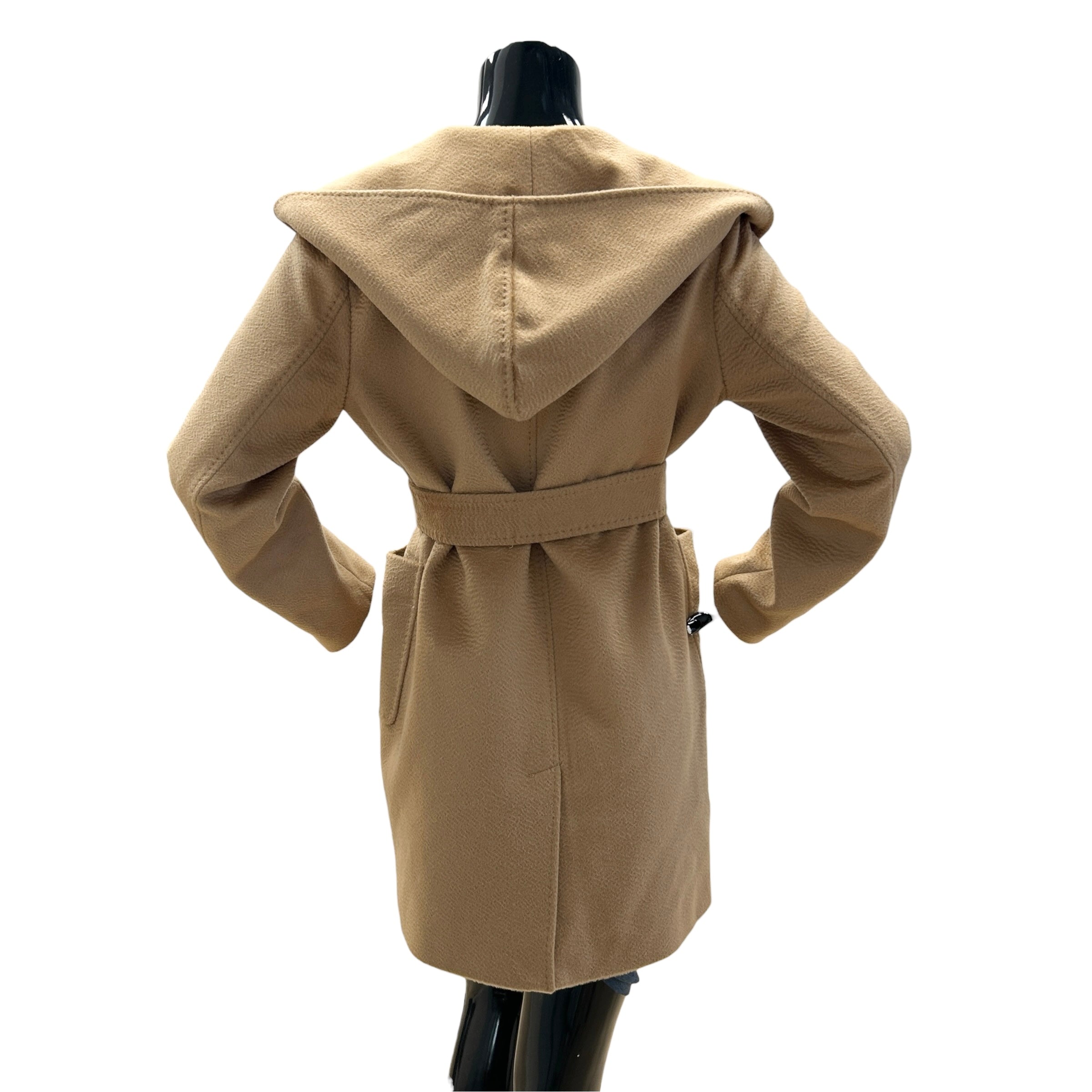 Rialto Camel Hair Hood/Belted Coat