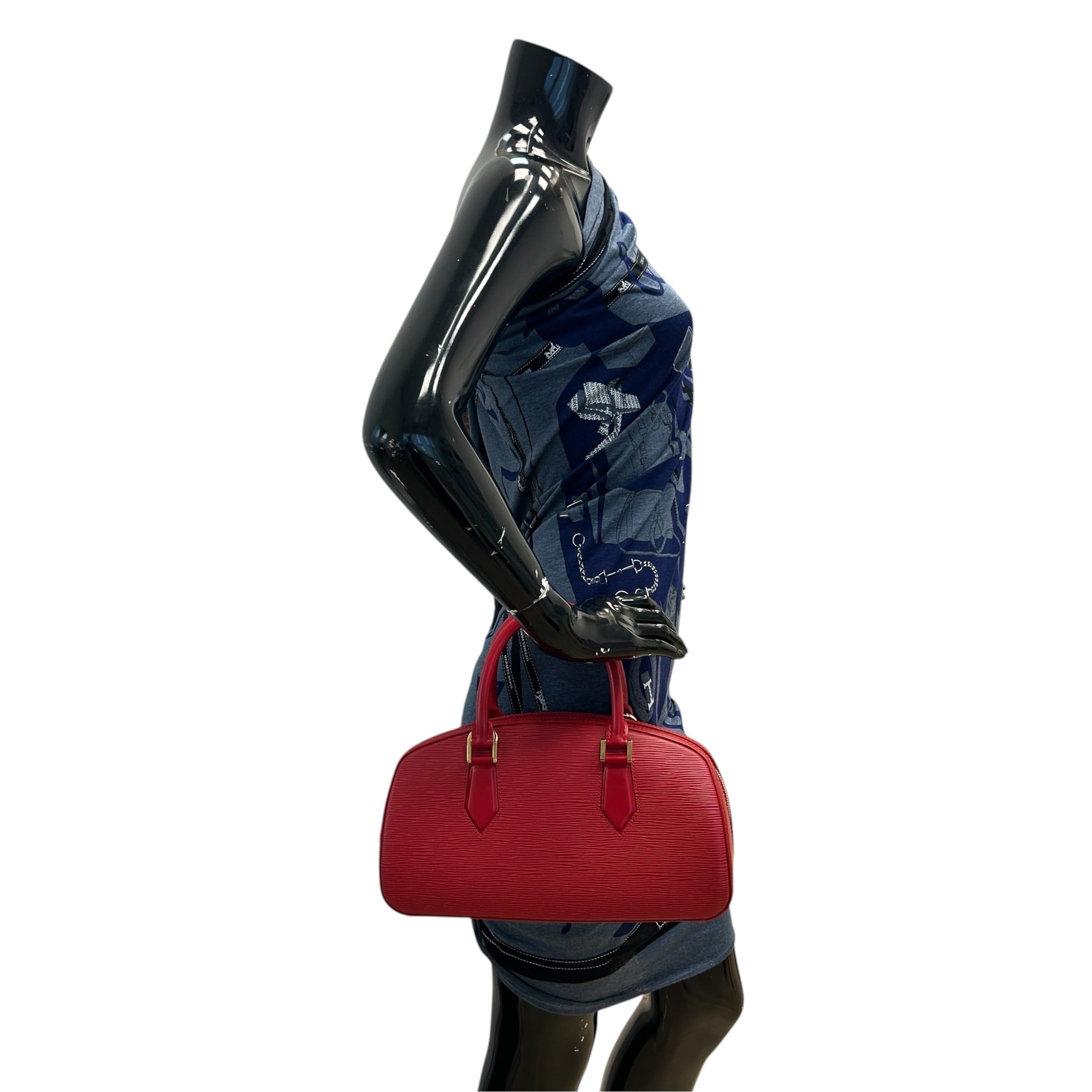 Red Epi Leather Jasmine Bag