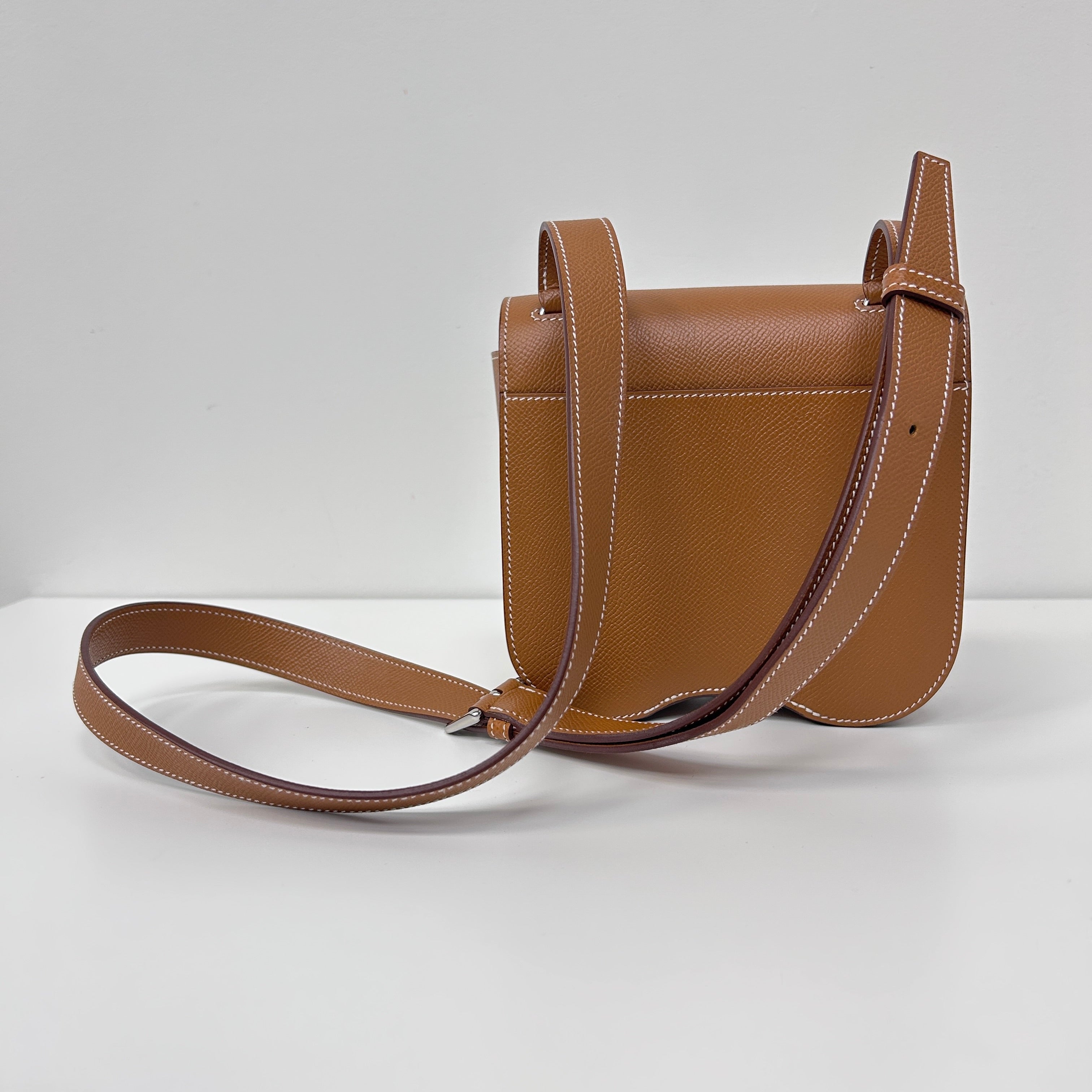 Gold Epsom Leather Mini Della Cavalleria w/PHW