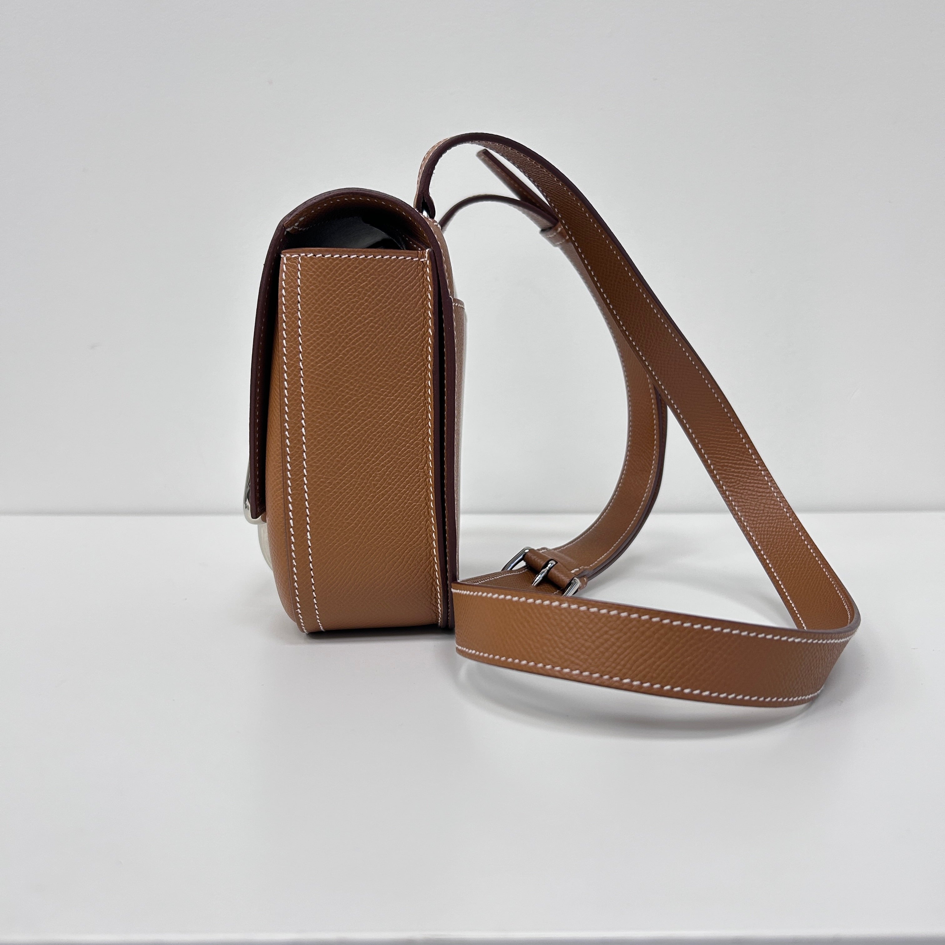 Gold Epsom Leather Mini Della Cavalleria w/PHW