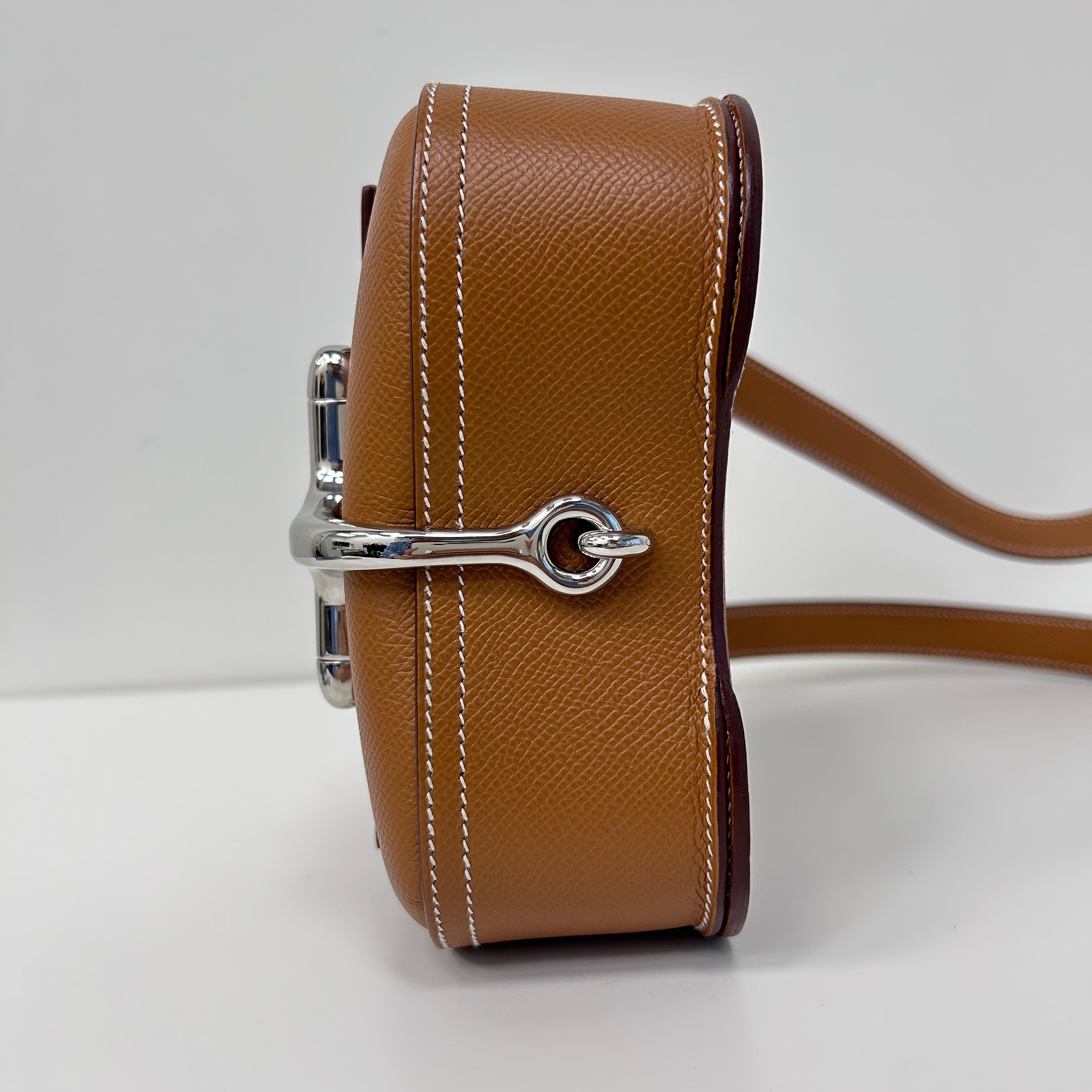 Gold Epsom Leather Mini Della Cavalleria w/PHW