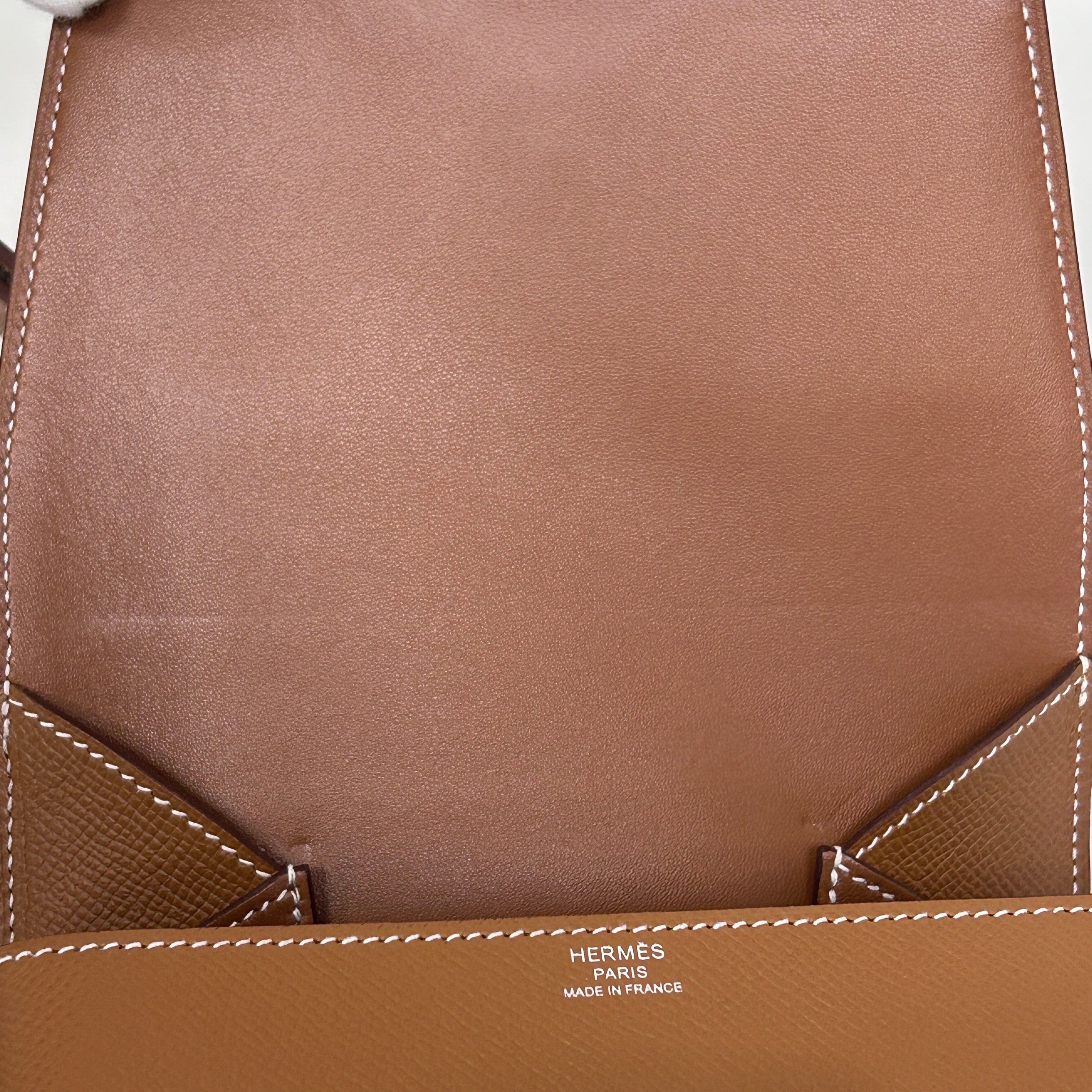 Gold Epsom Leather Mini Della Cavalleria w/PHW