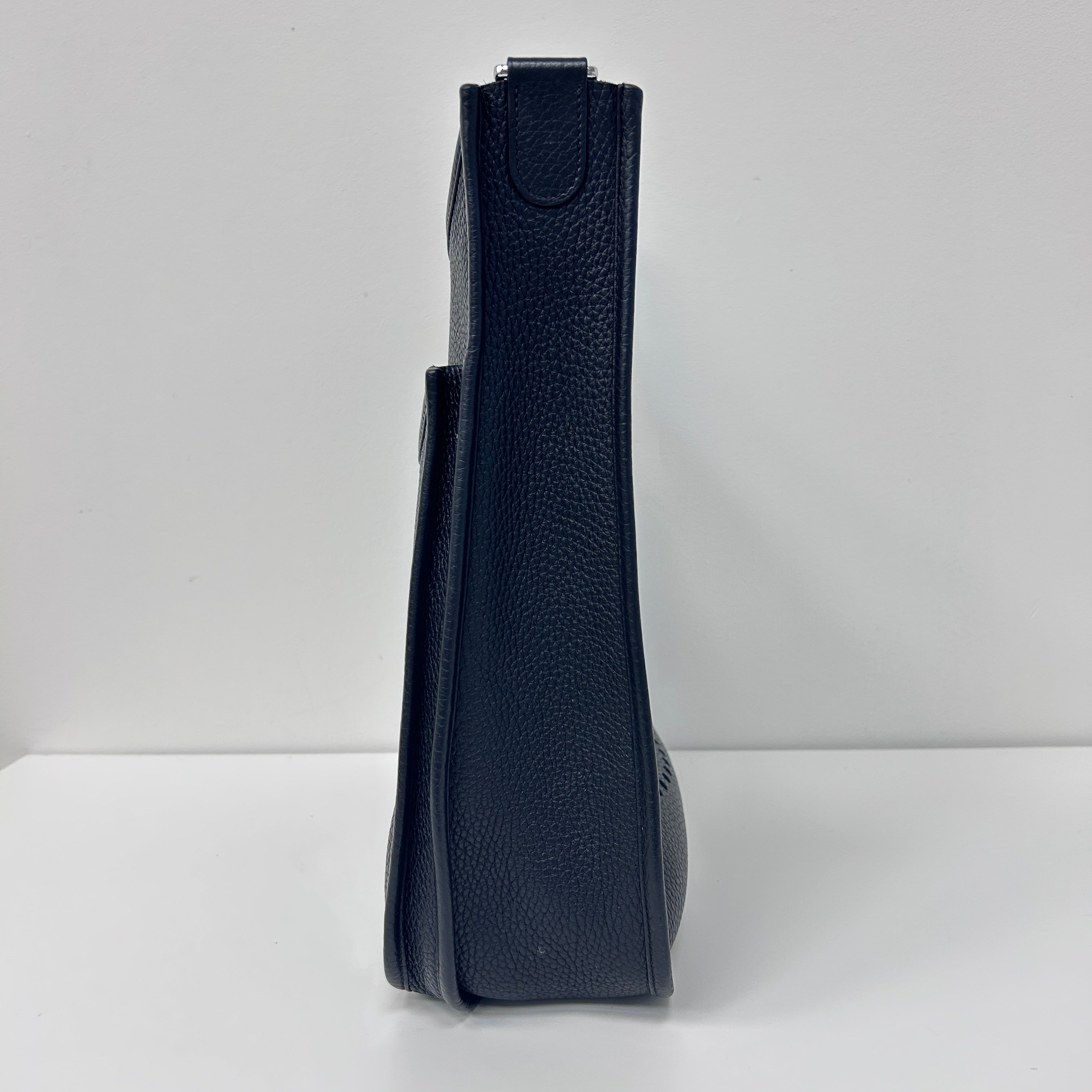 Black Clemence Leather Evelyne GM 33 Bag w/PHW