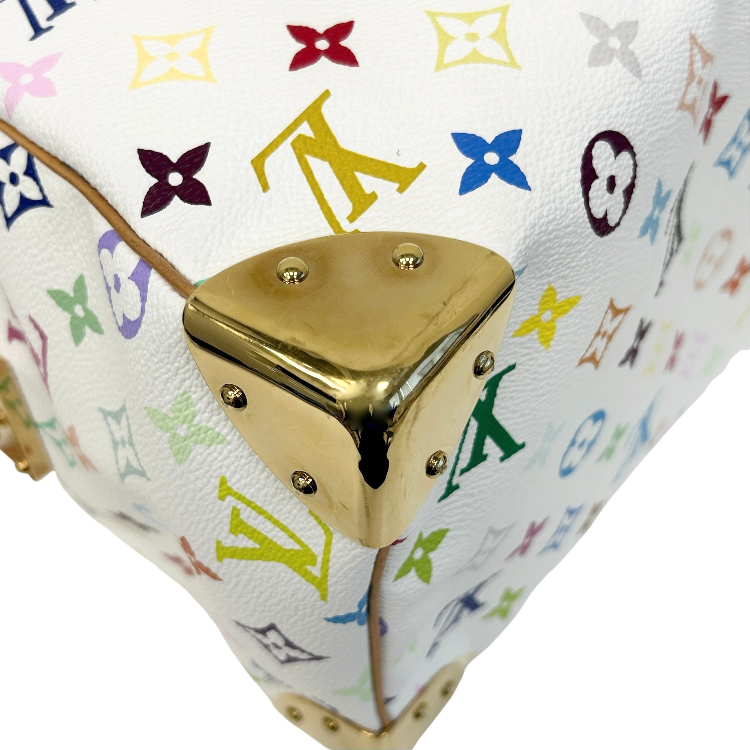 White Monogram Multicolor Speedy 30 Bag