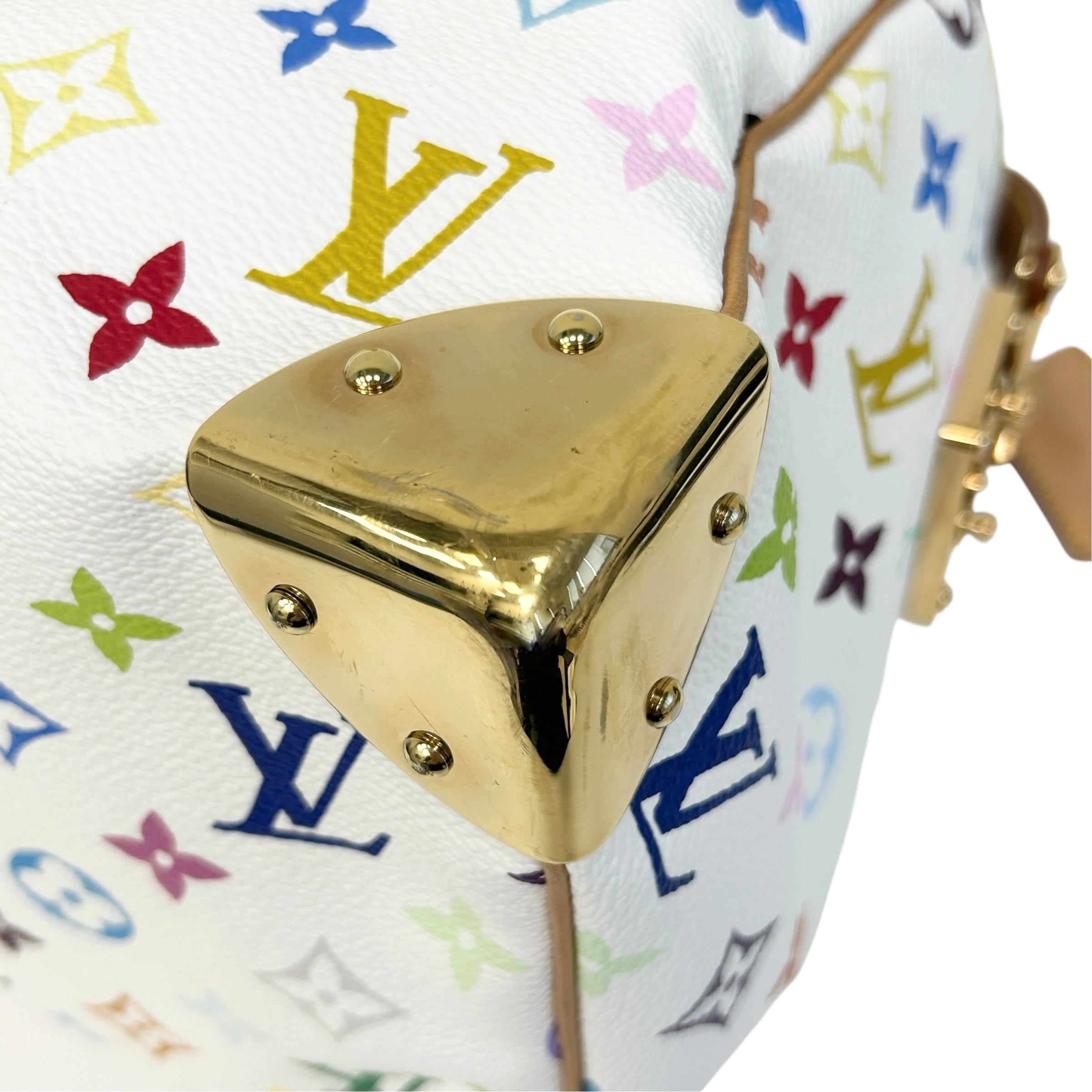 White Monogram Multicolor Speedy 30 Bag