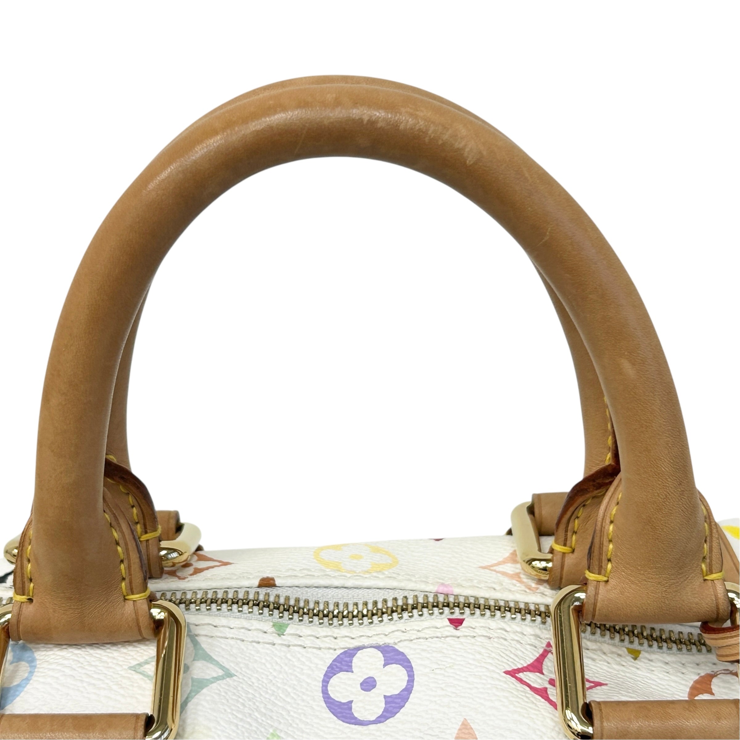 White Monogram Multicolor Speedy 30 Bag