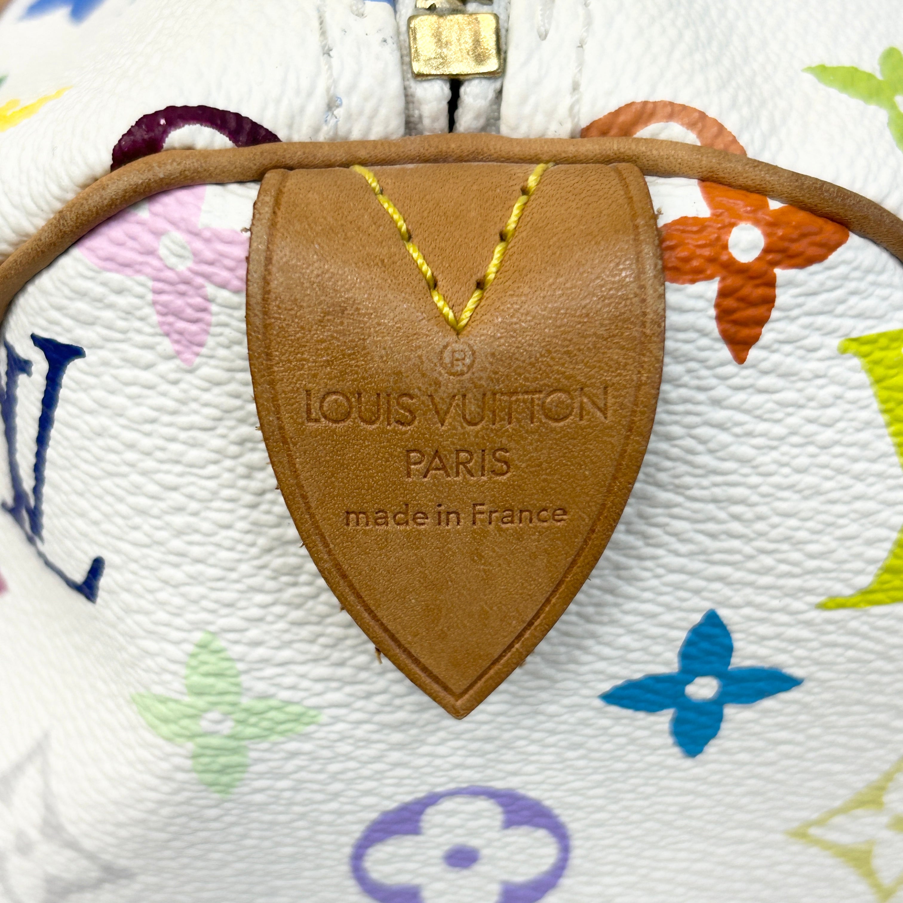 White Monogram Multicolor Speedy 30 Bag