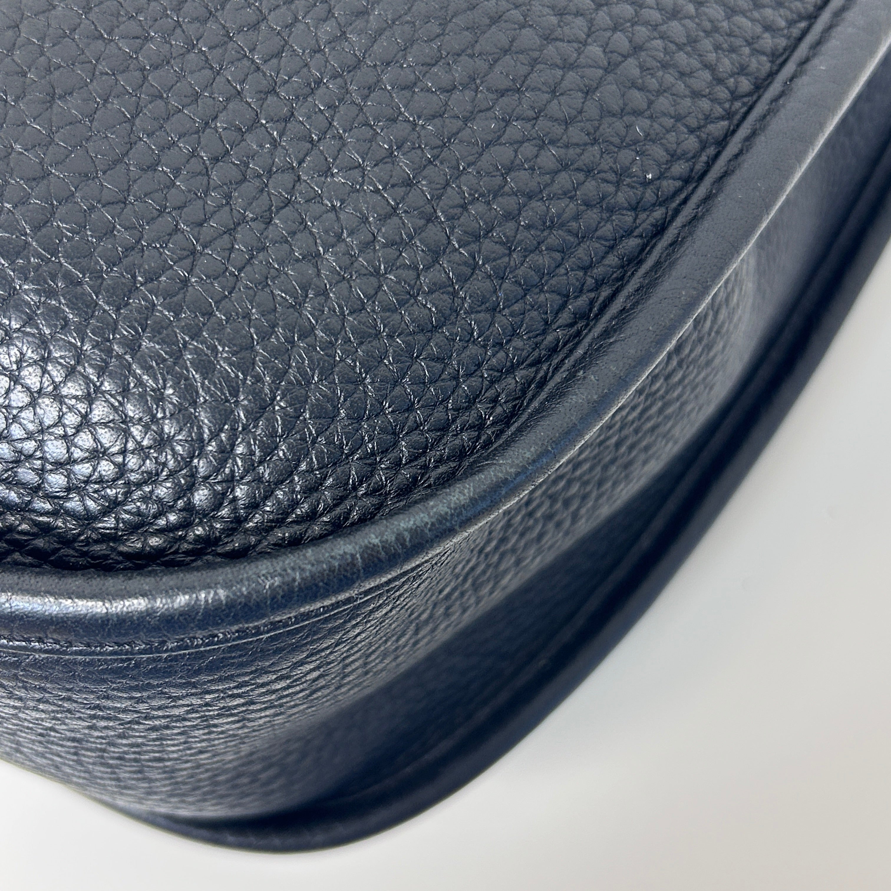 Black Clemence Leather Evelyne GM 33 Bag w/PHW