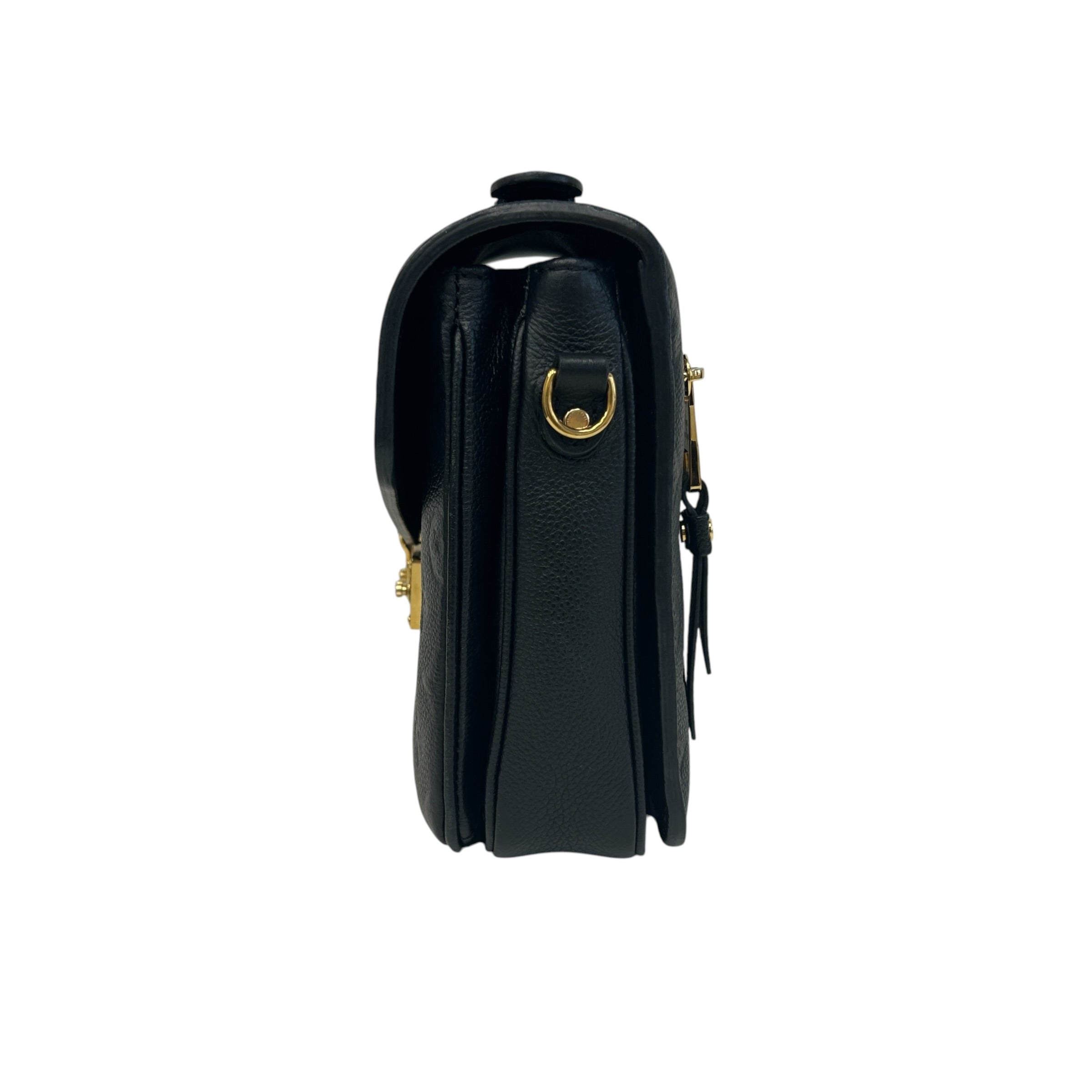 Black Monogram Empreinte Leather Pochette Metis Bag w/GHW