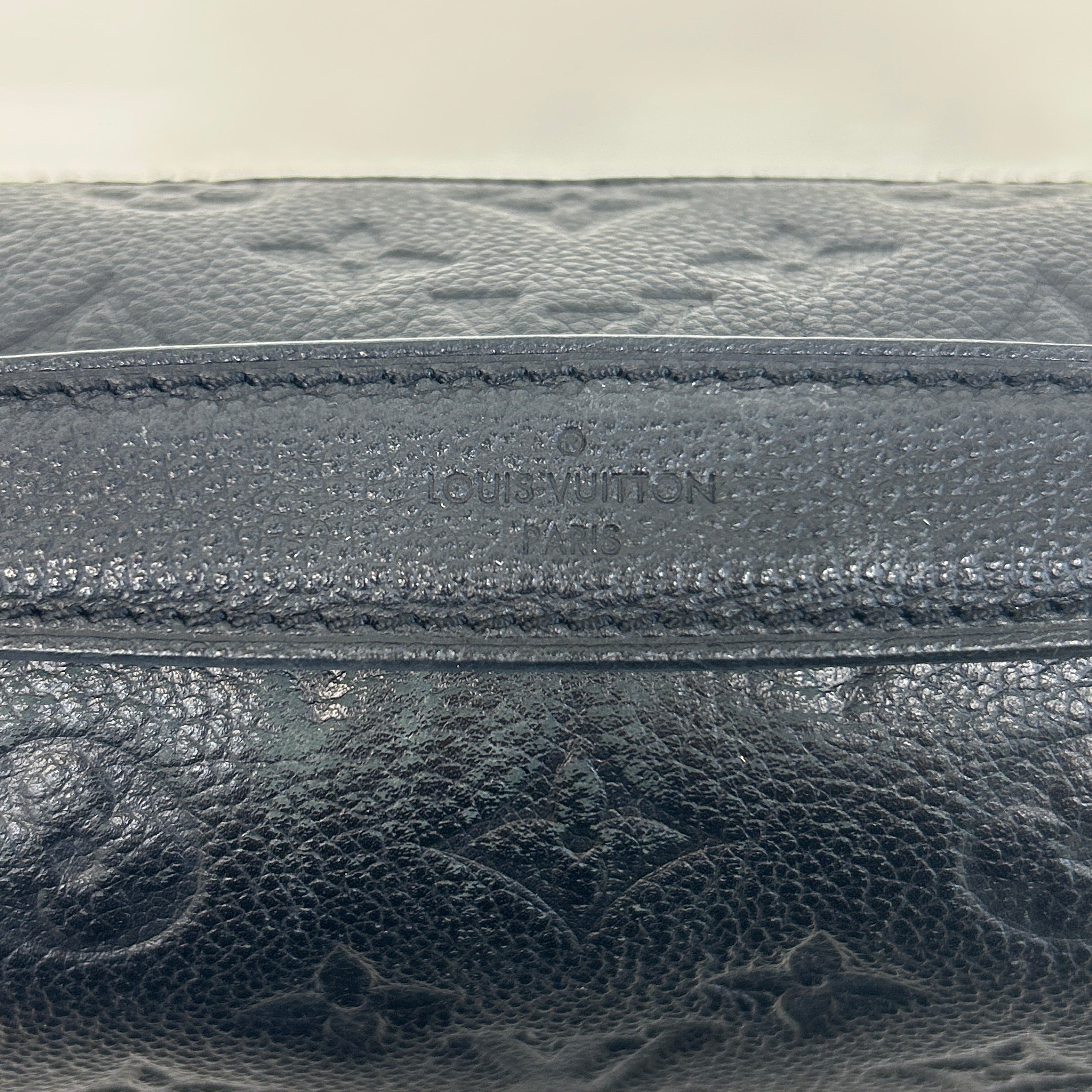 Black Monogram Empreinte Leather Pochette Metis Bag w/GHW