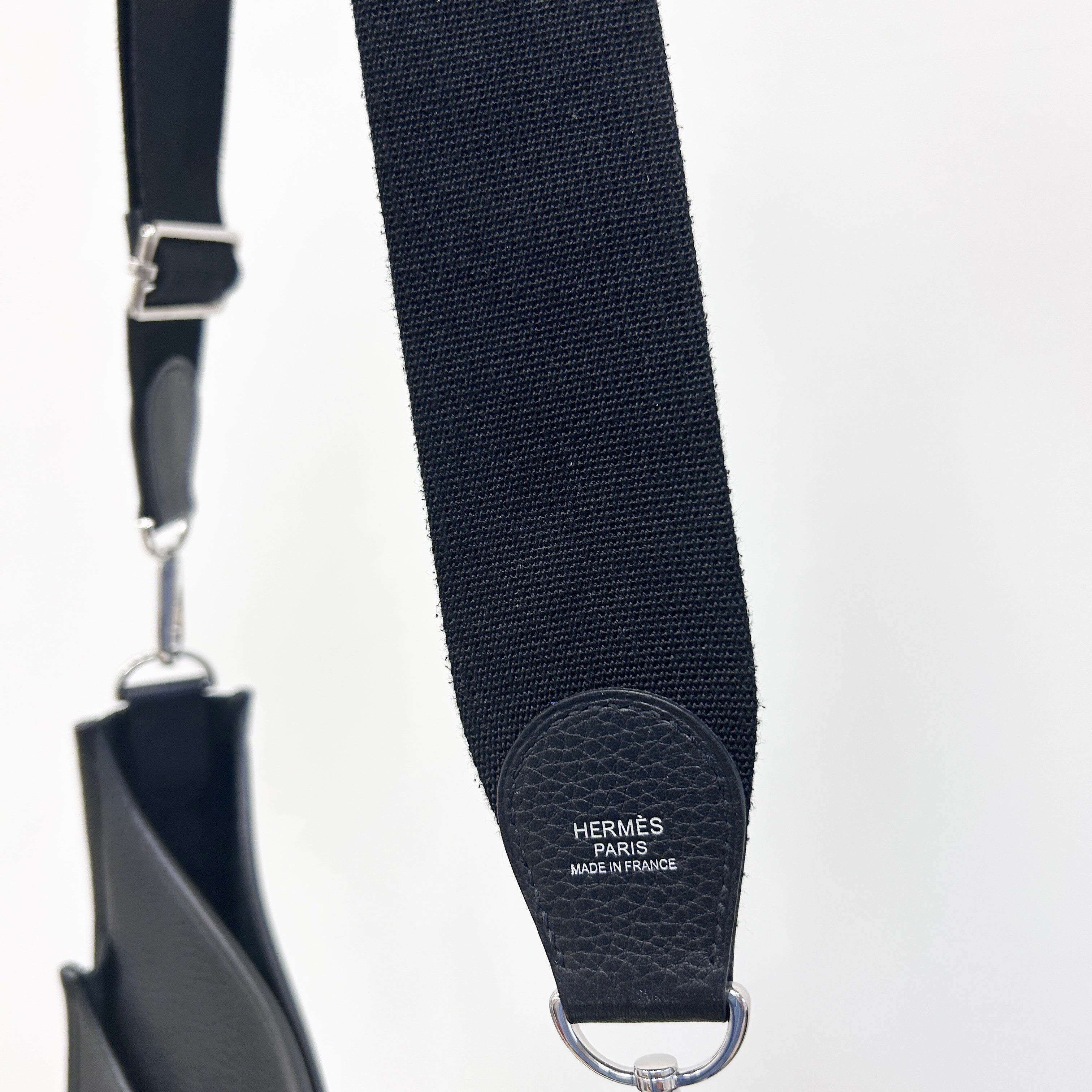 Black Clemence Leather Evelyne GM 33 Bag w/PHW