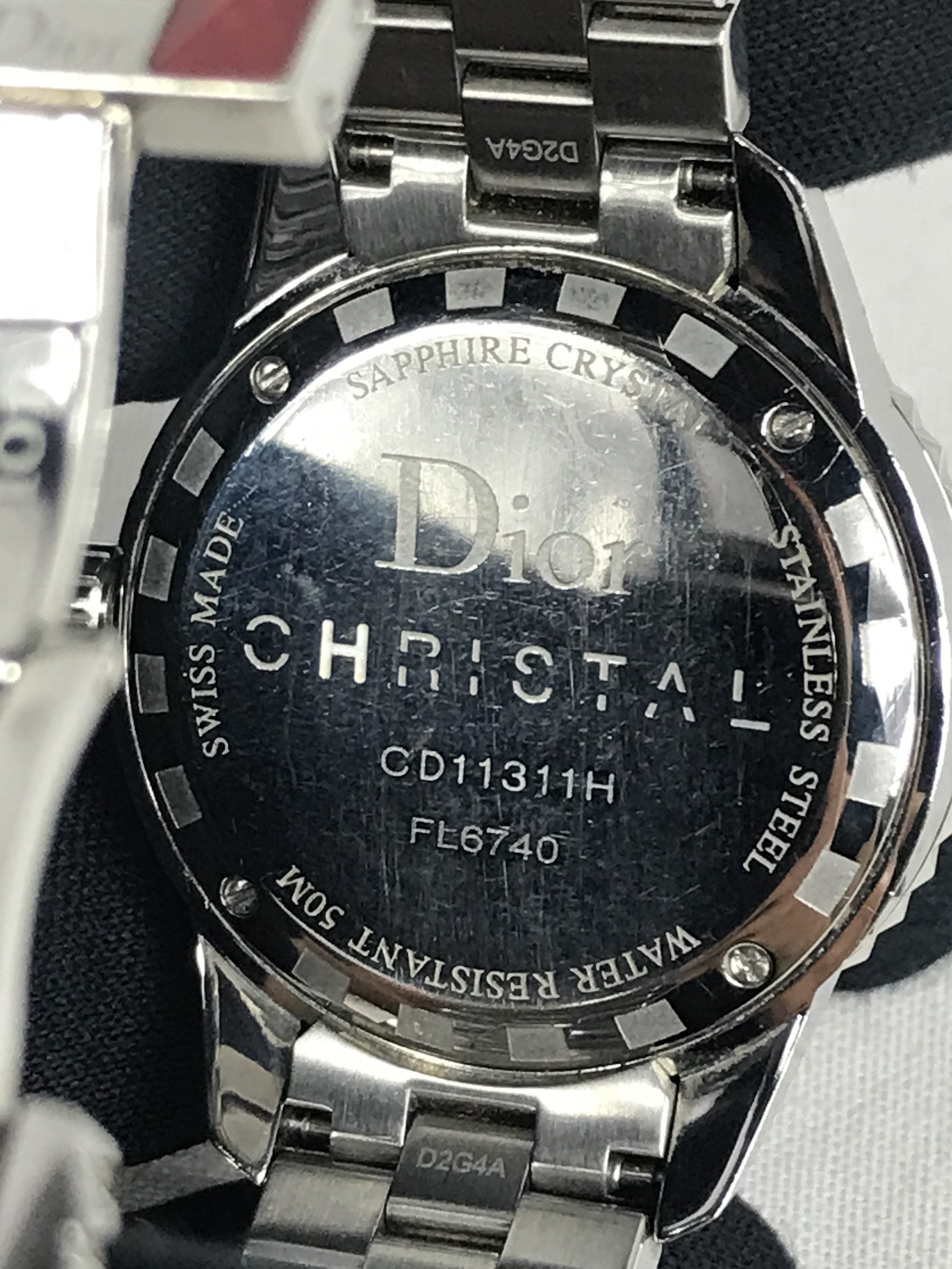 Dior sapphire crystal watch best sale