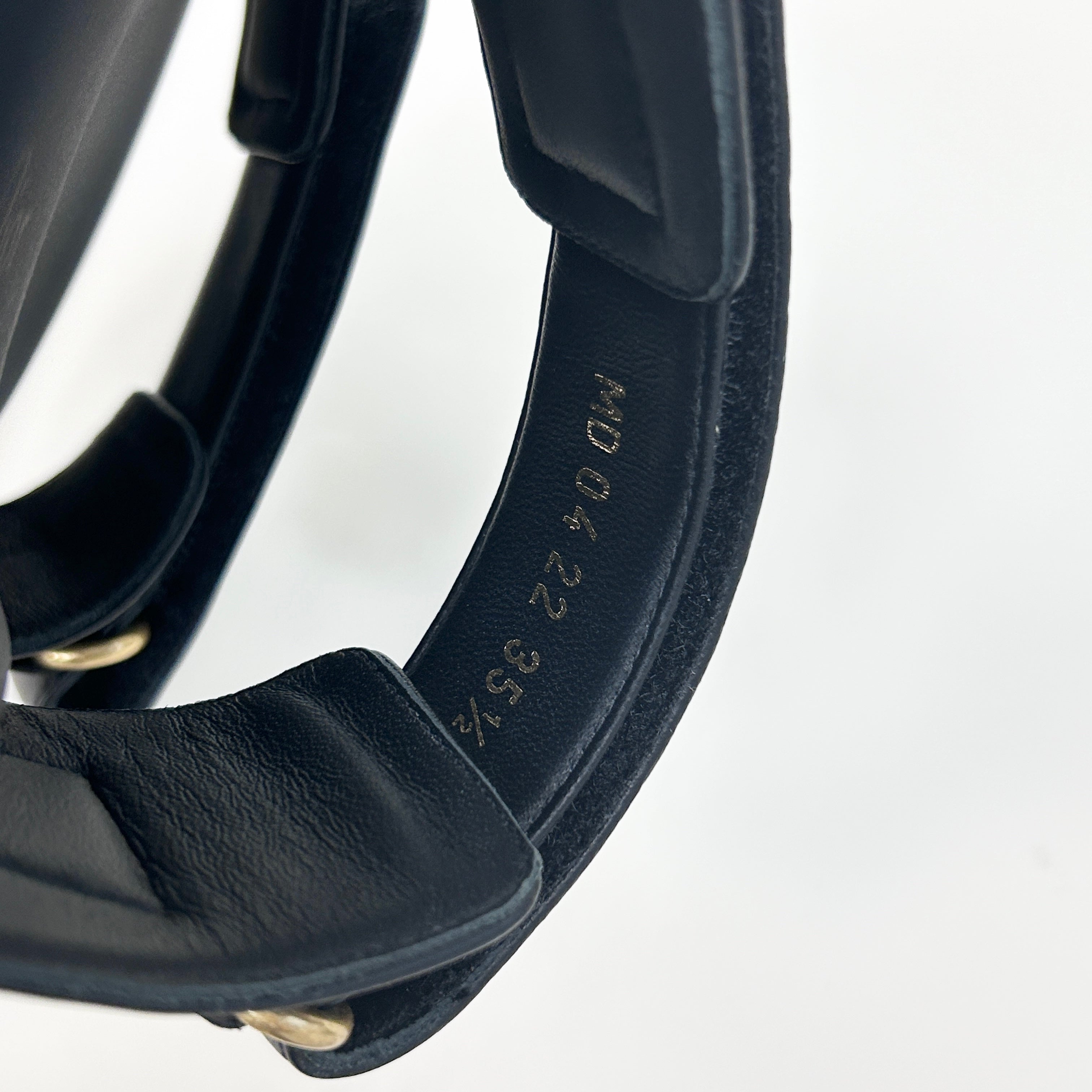 Black Lambskin Dioract Sandal