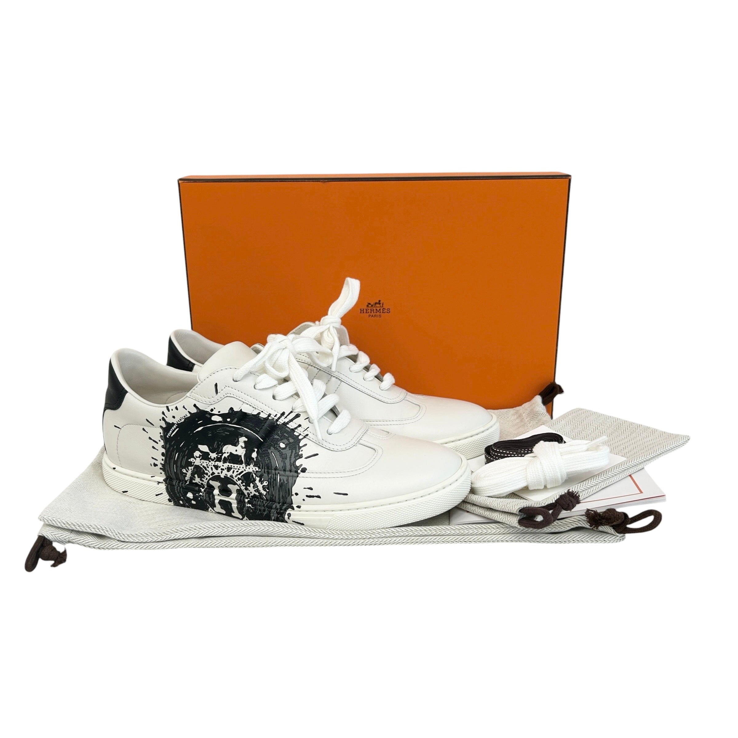 H Logo Peinture Fraiche Leather Quicker Sneakers