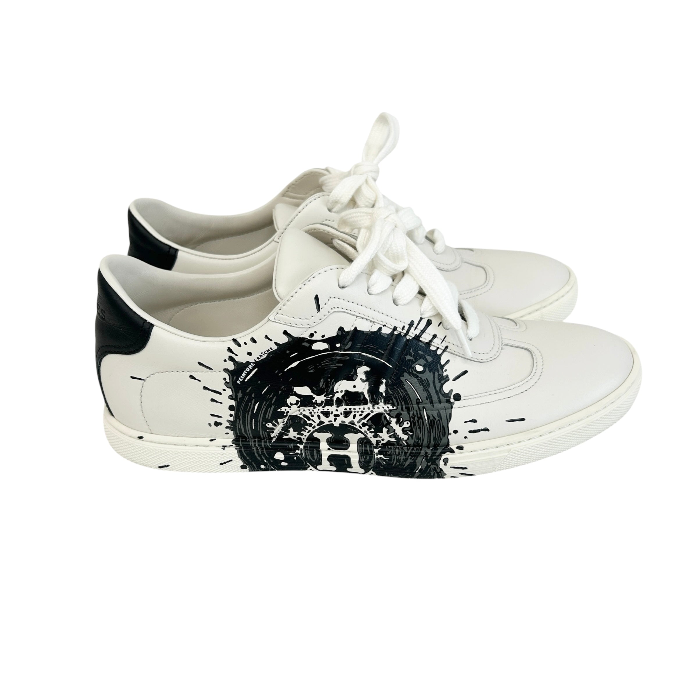 H Logo Peinture Fraiche Leather Quicker Sneakers