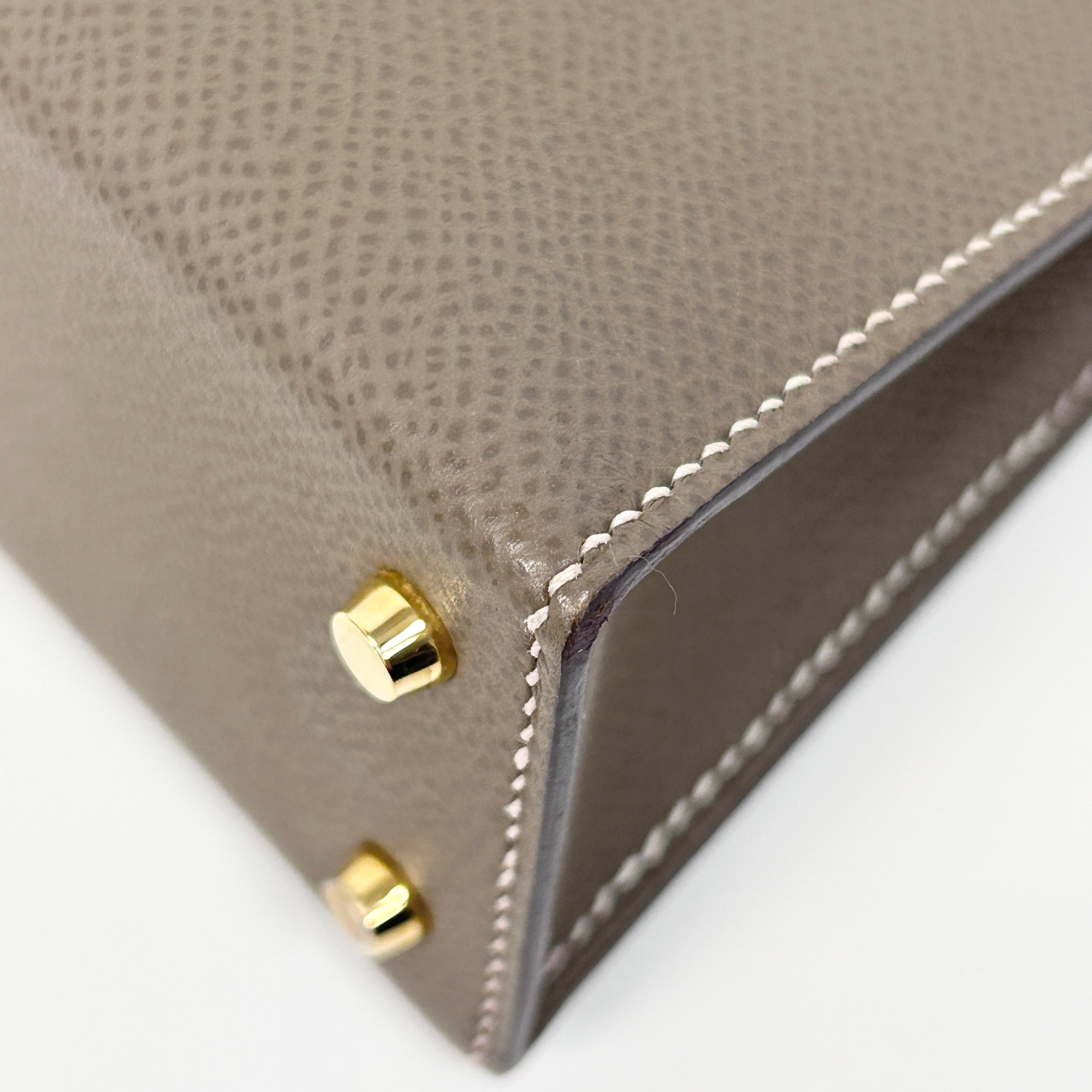 Mini Kelly II Etoupe Epsom Leather w/GHW