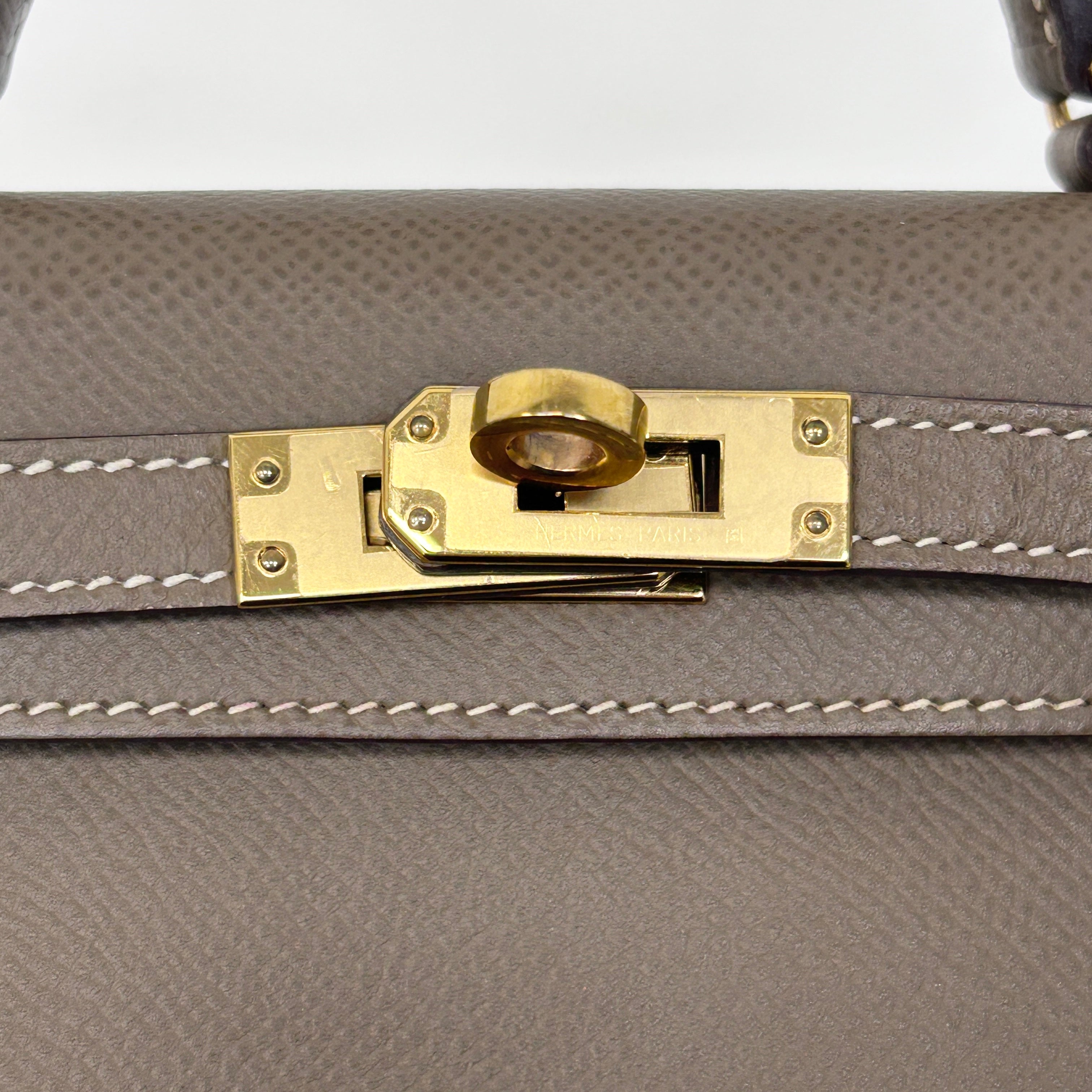 Mini Kelly II Etoupe Epsom Leather w/GHW