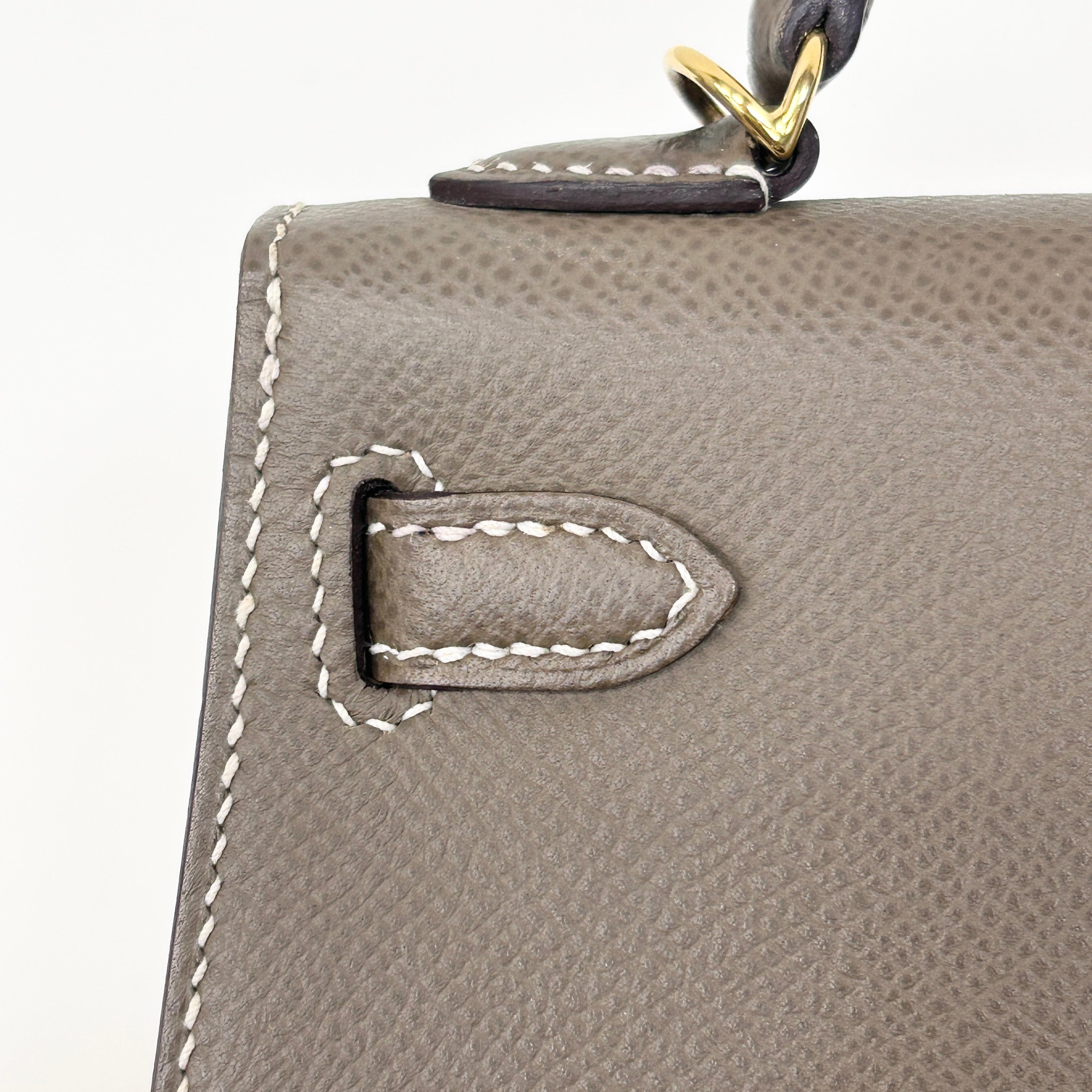 Mini Kelly II Etoupe Epsom Leather w/GHW