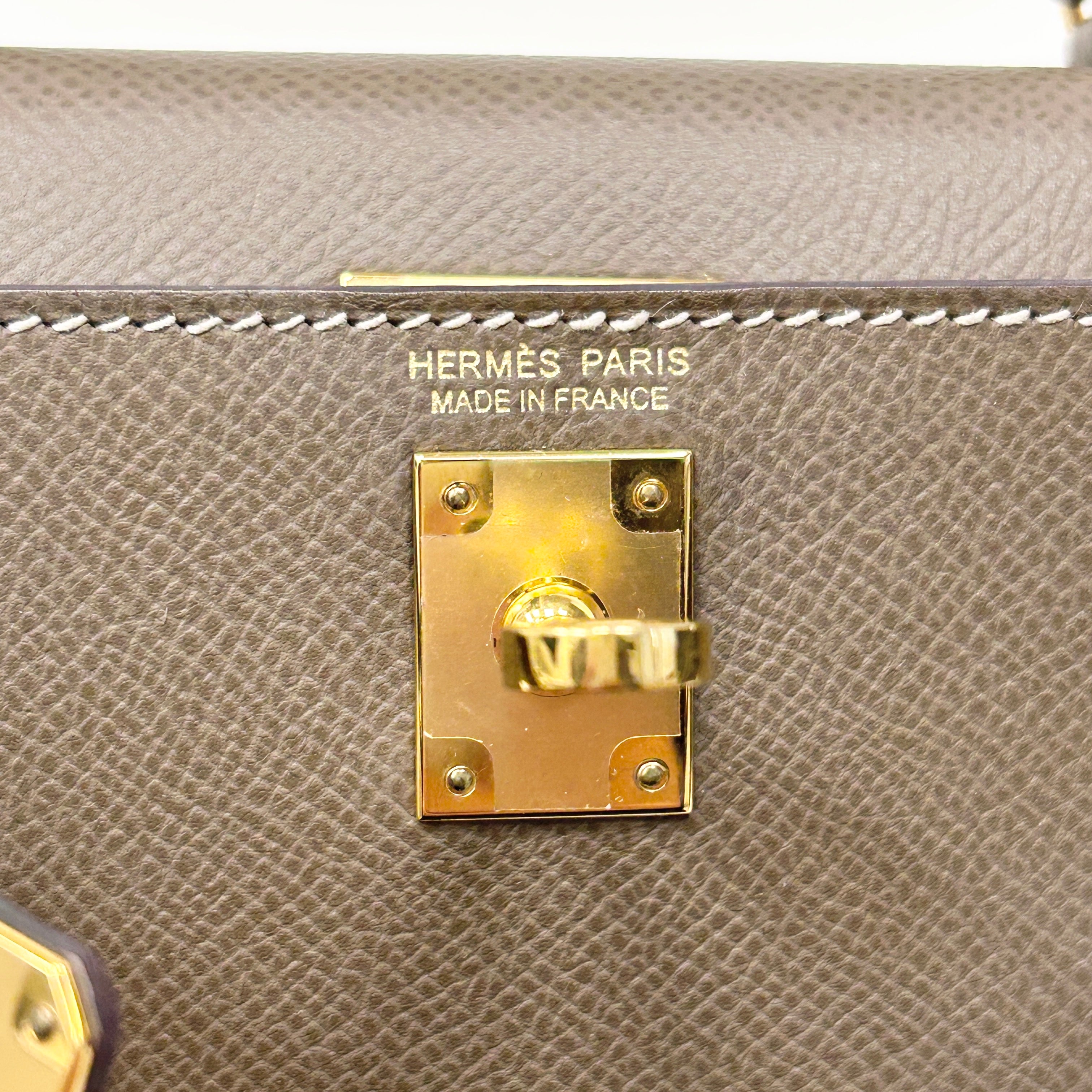 Mini Kelly II Etoupe Epsom Leather w/GHW