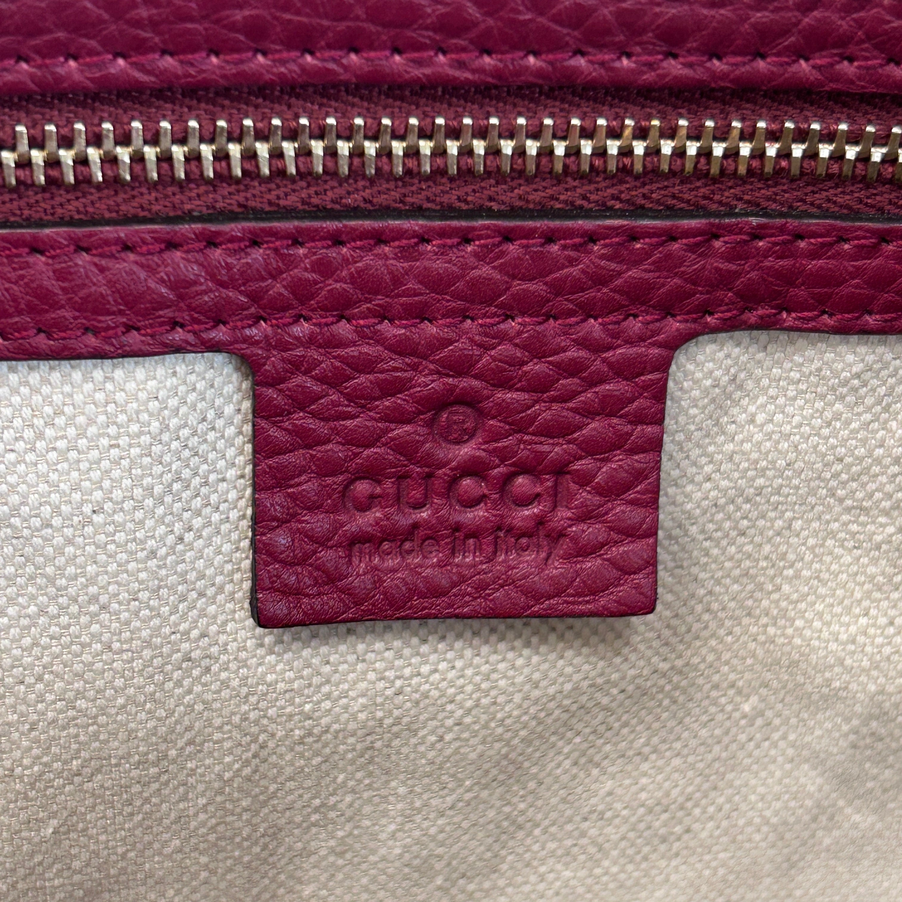 Red/Pink/GG Canvas Web Medium Joy Boston Bag