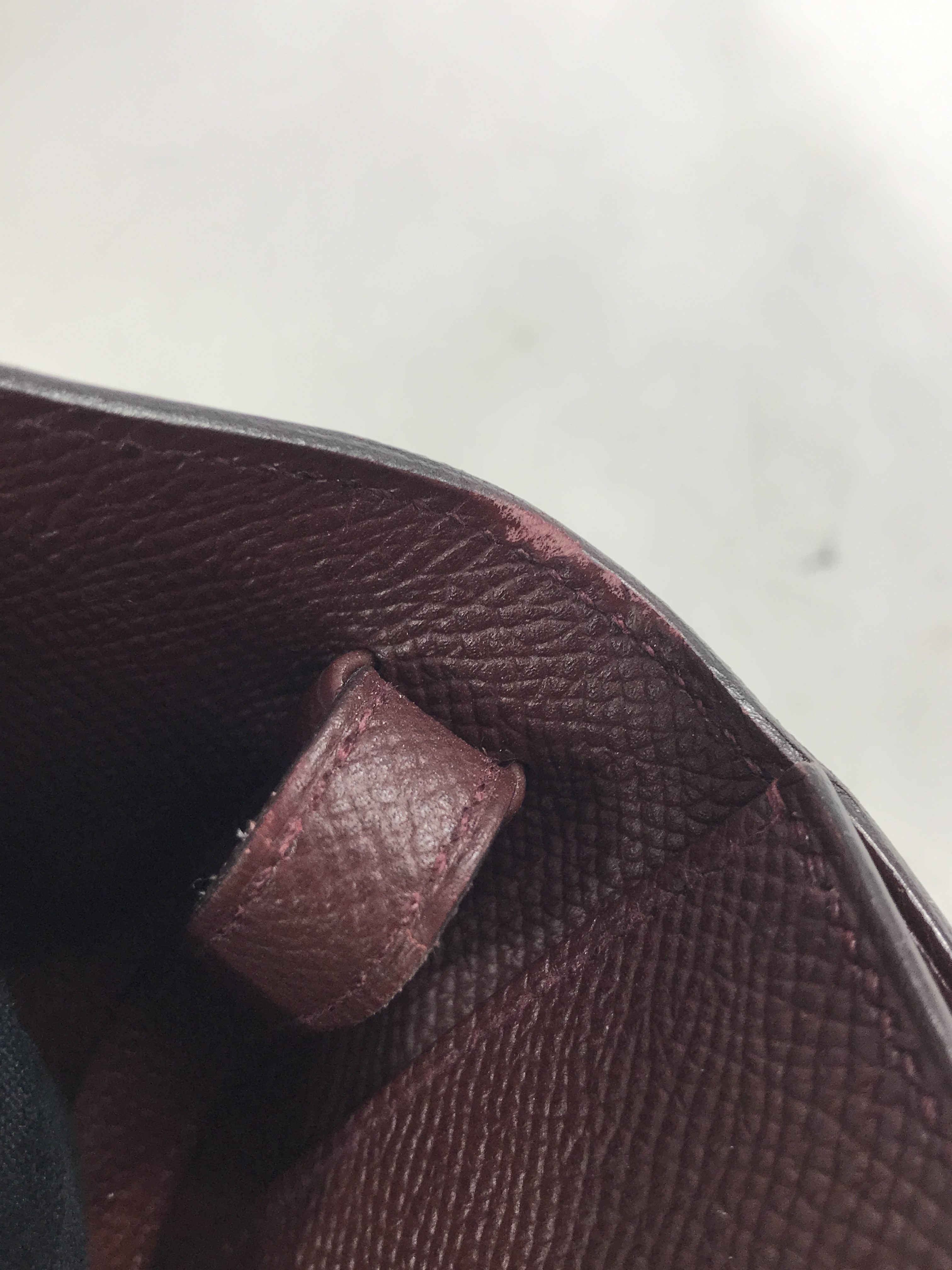 Burgundy Epsom Clic 16 Handbag W/PHW