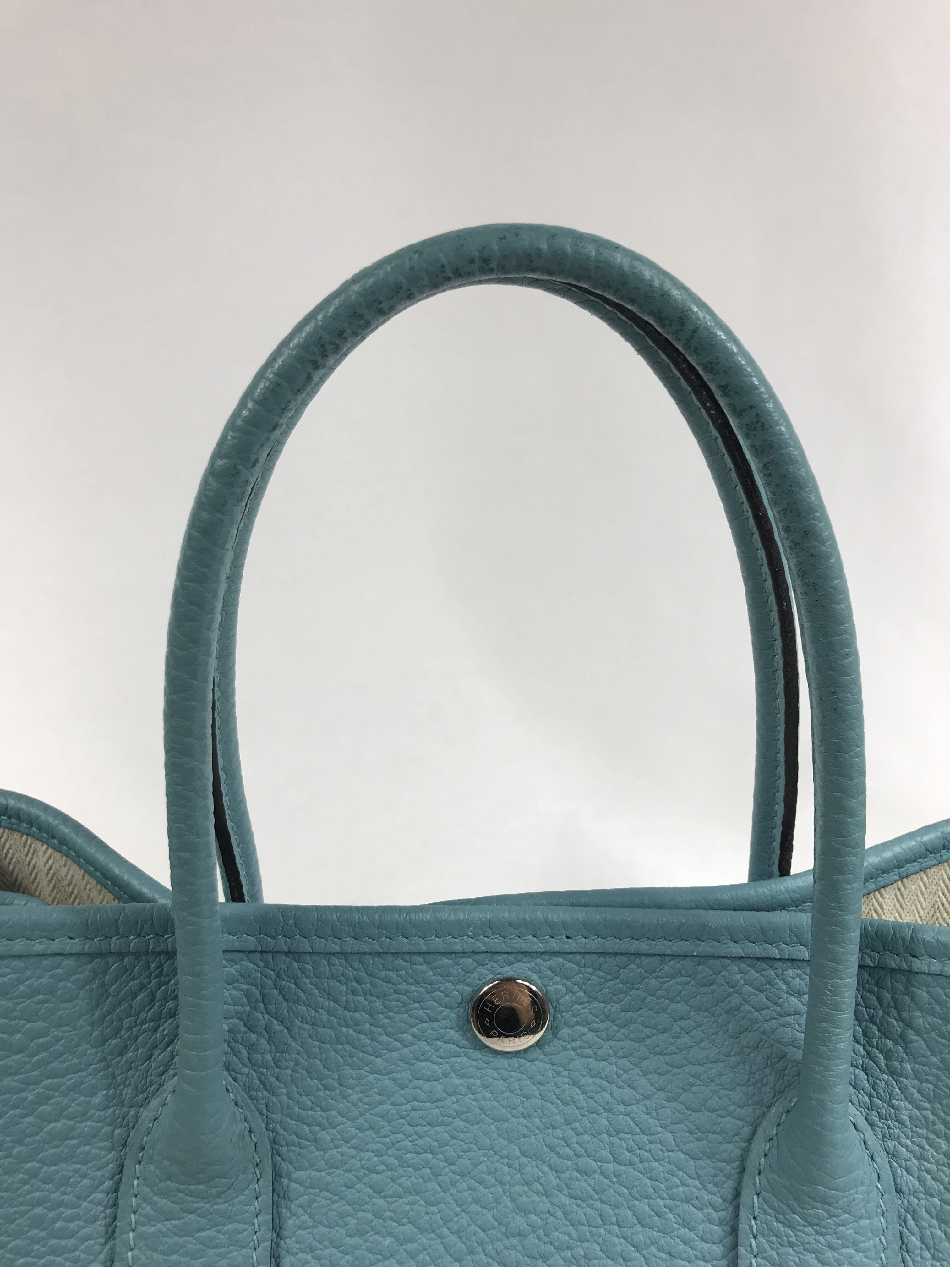 Blue Du Nord Negonda Leather Garden Party Tote 30 w/PHW