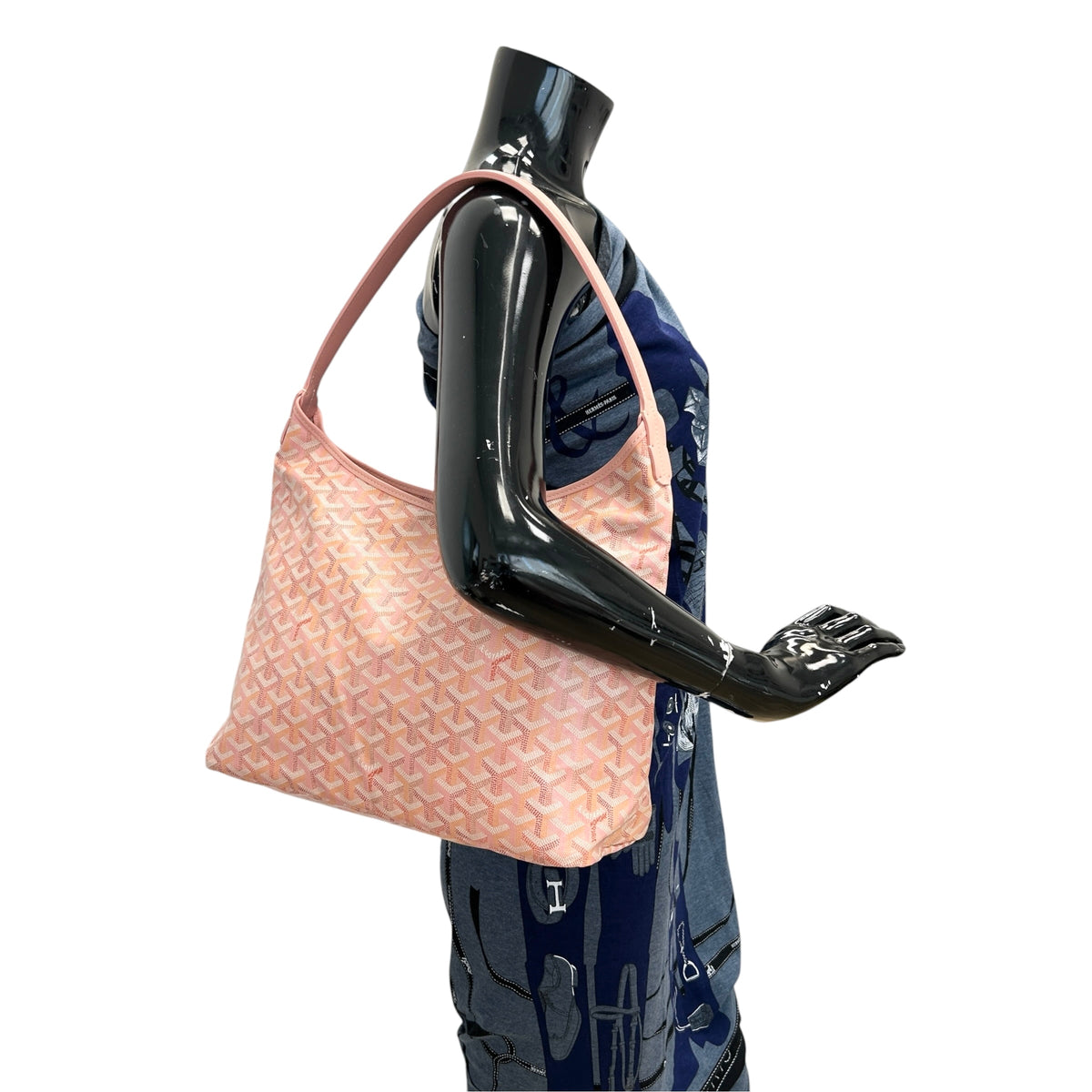Goyardine Powder Pink Boheme Hobo Bag