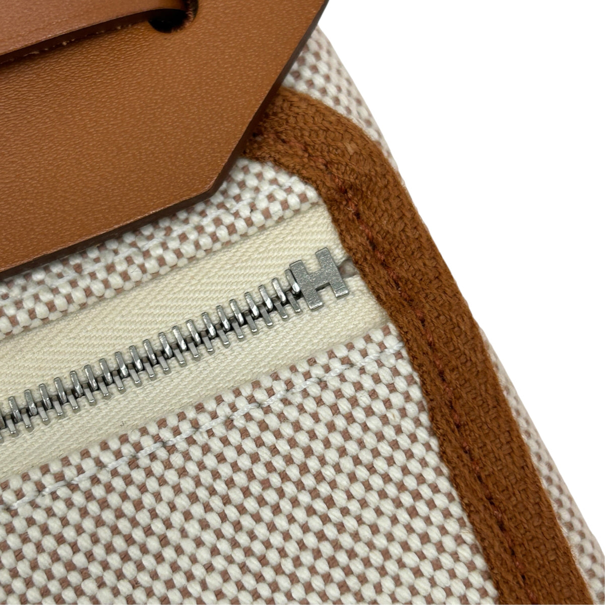Écru / Beige / Naturel Sable Herbag Zip 20 Bag w/PHW
