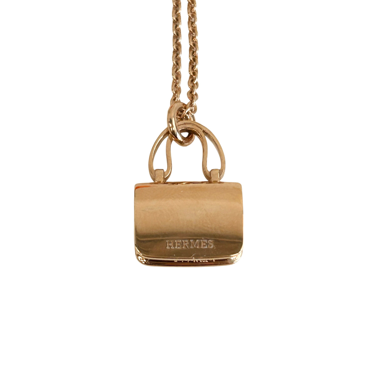 18K Rose Gold Diamond Constance Amulette Pendant Necklace