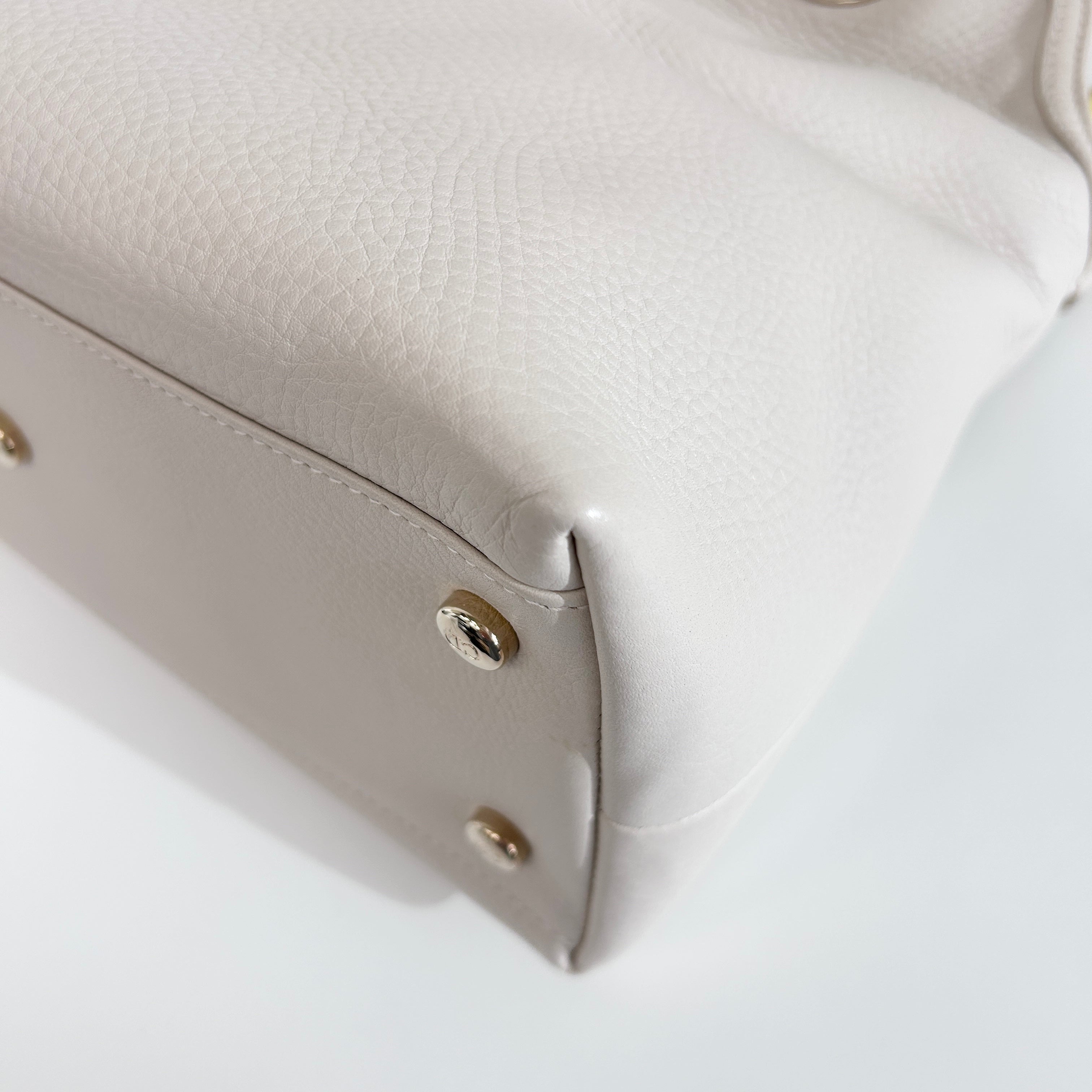 Beige Leather Granville 2 Way Bag w/GHW