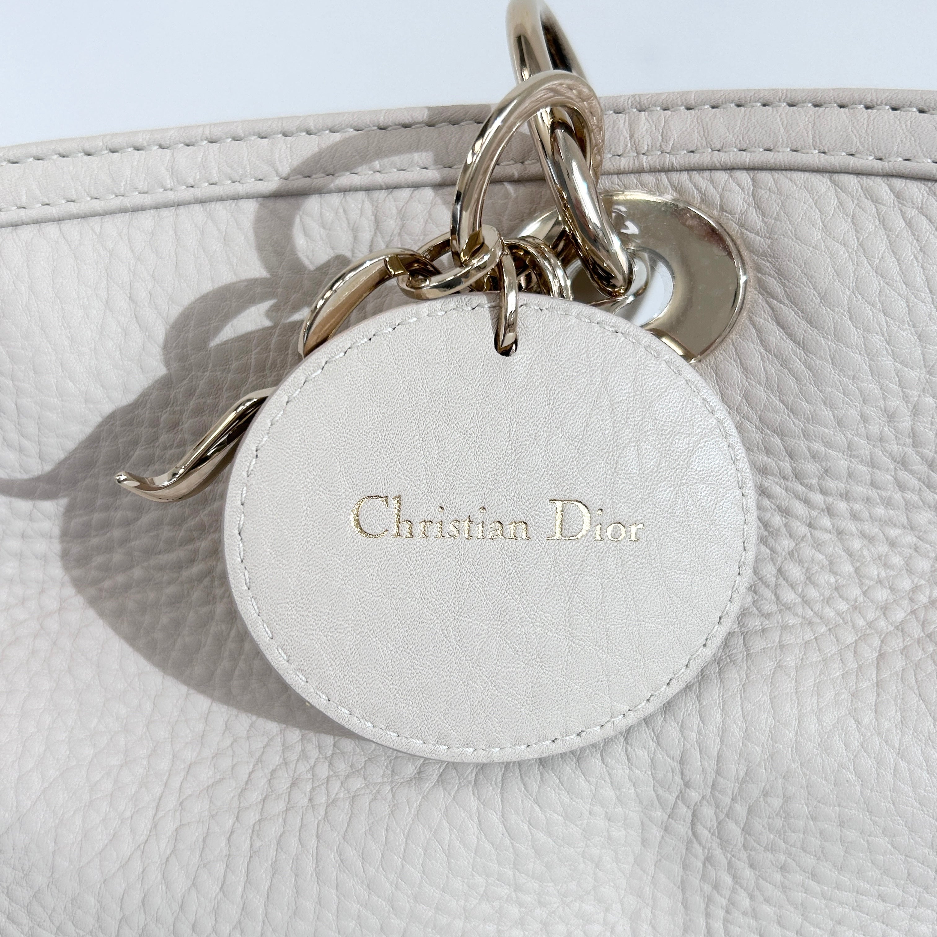 Beige Leather Granville 2 Way Bag w/GHW