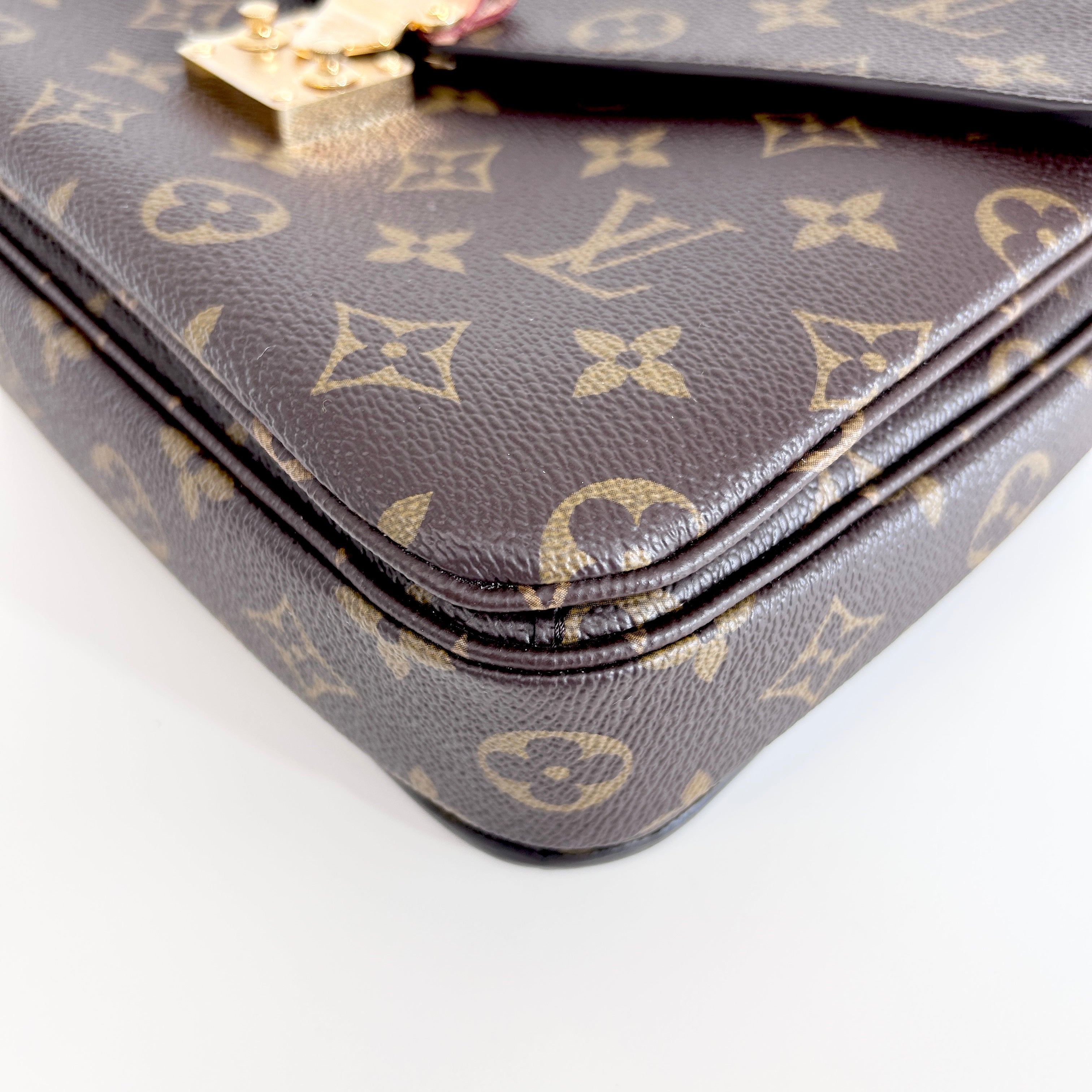 Monogram Coated Canvas Pochette Metis MM Crossbody Bag w/GHW