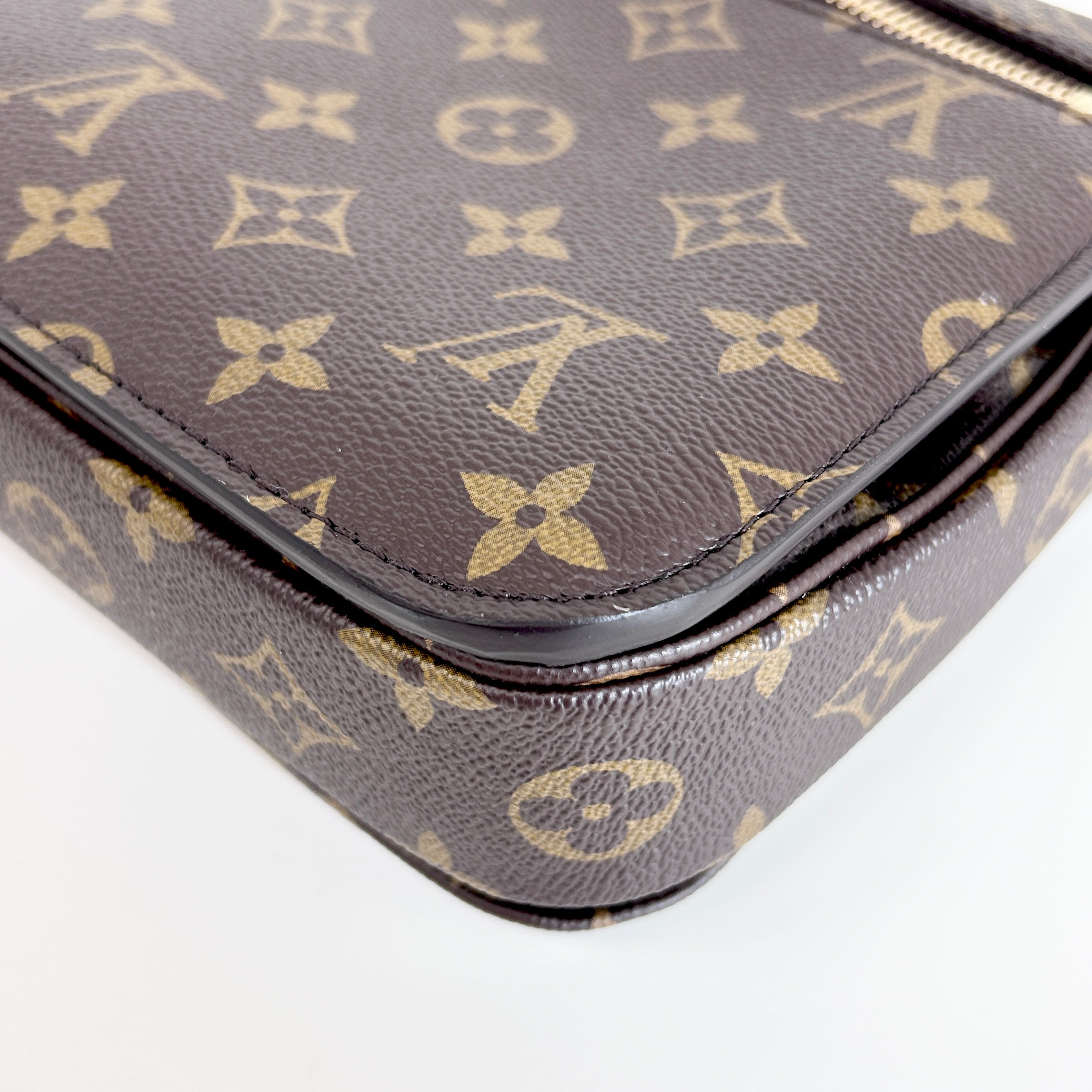 Monogram Coated Canvas Pochette Metis MM Crossbody Bag w/GHW