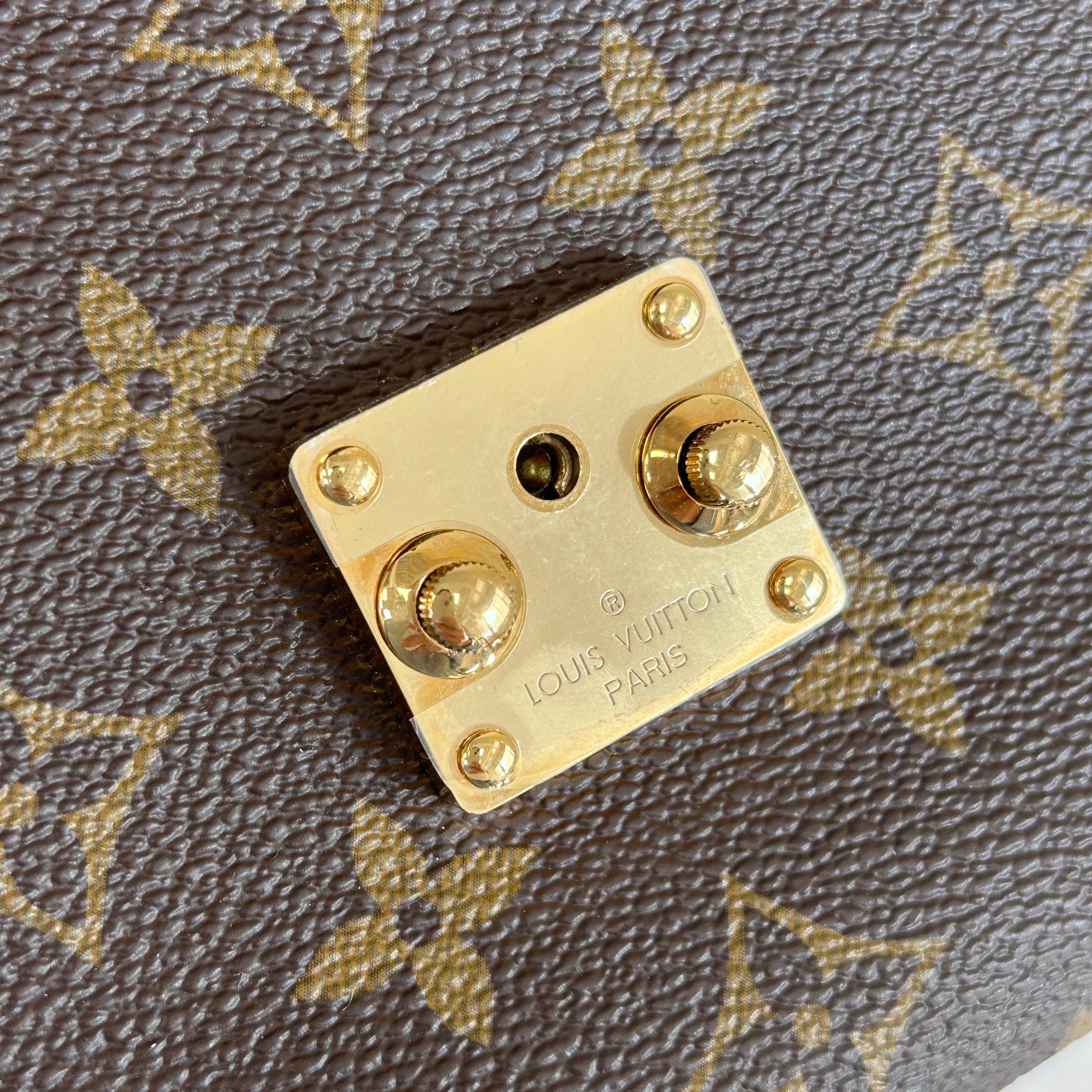 Monogram Coated Canvas Pochette Metis MM Crossbody Bag w/GHW