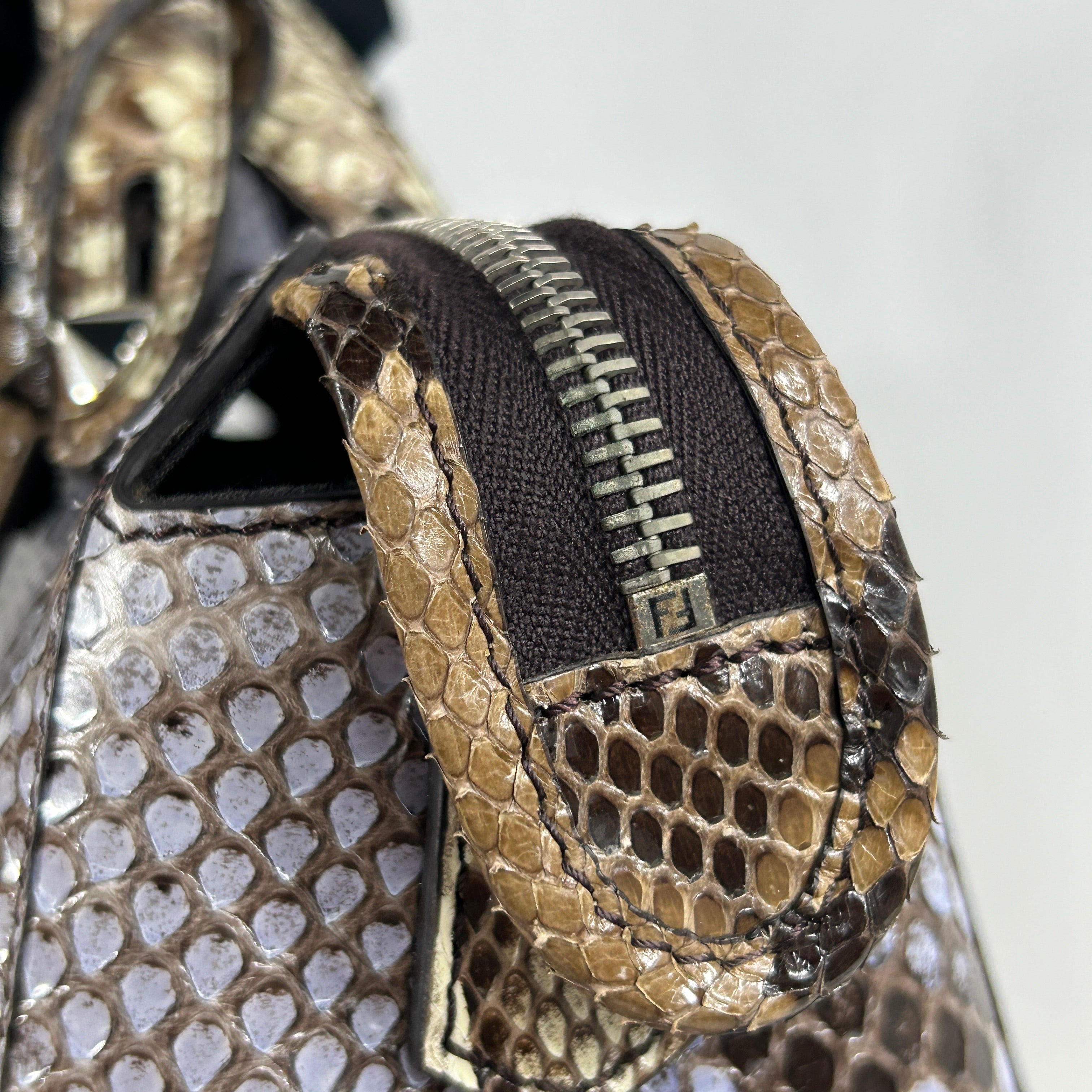 Three tone python leather By The Way Bag w/SHW