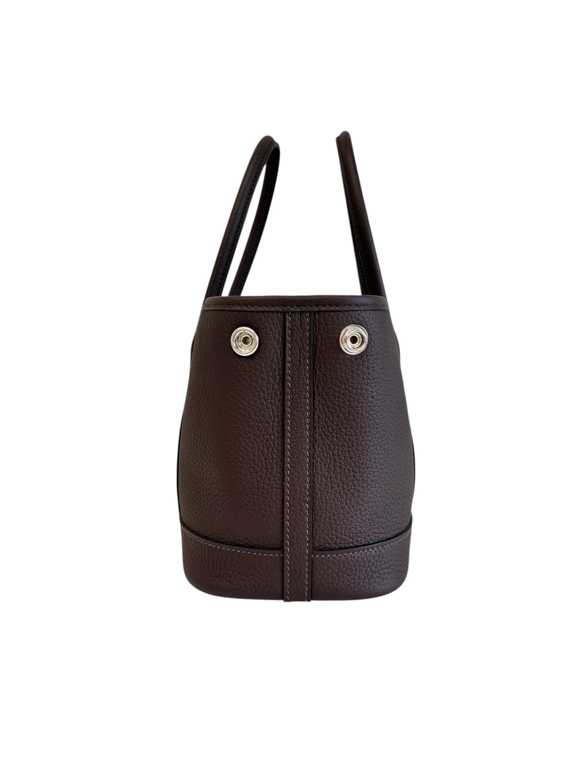 Chocolate Negonda Leather Garden Party 23 Bag w/PHW