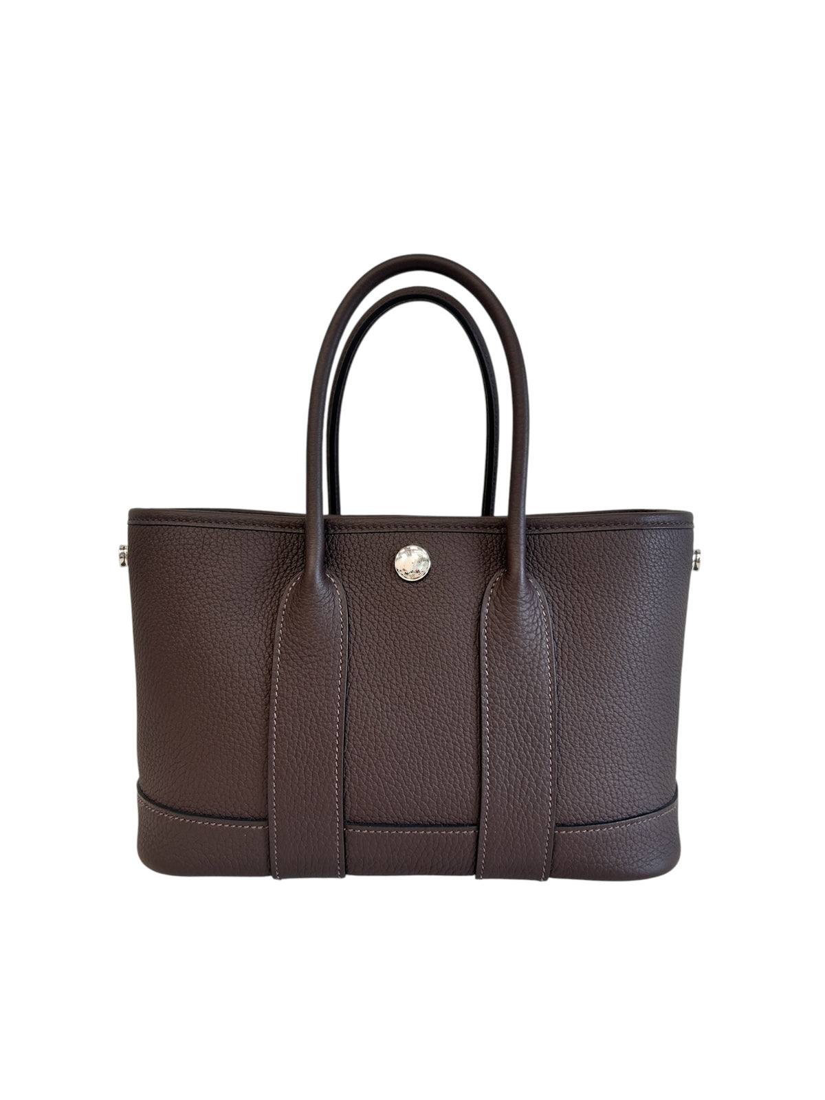 Chocolate Negonda Leather Garden Party 23 Bag w/PHW