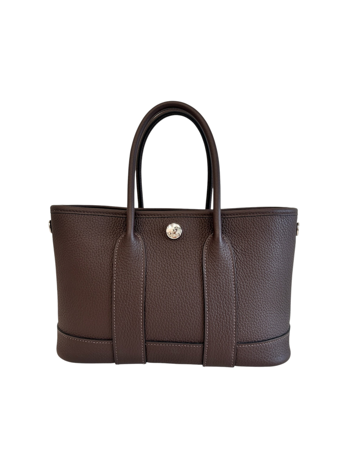Chocolate Negonda Leather Garden Party 23 Bag w/PHW