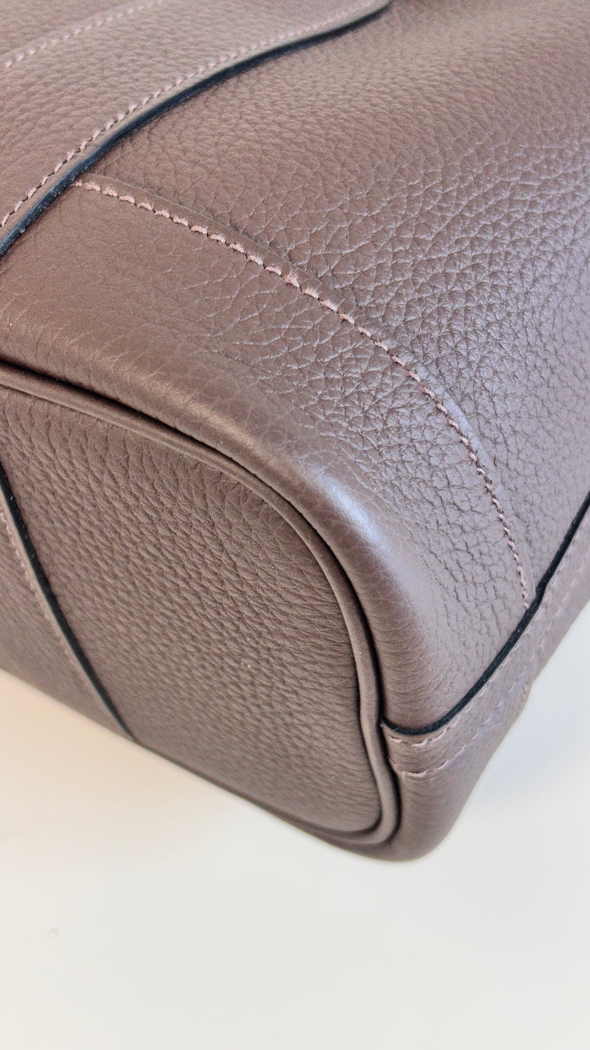 Chocolate Negonda Leather Garden Party 23 Bag w/PHW